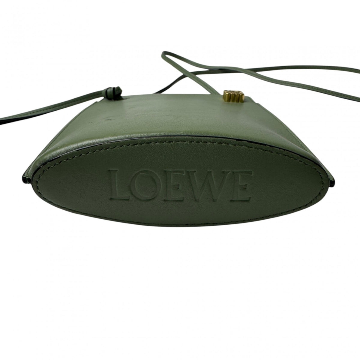 Loewe Green Leather Shoulder Bag (Pre-Owned)