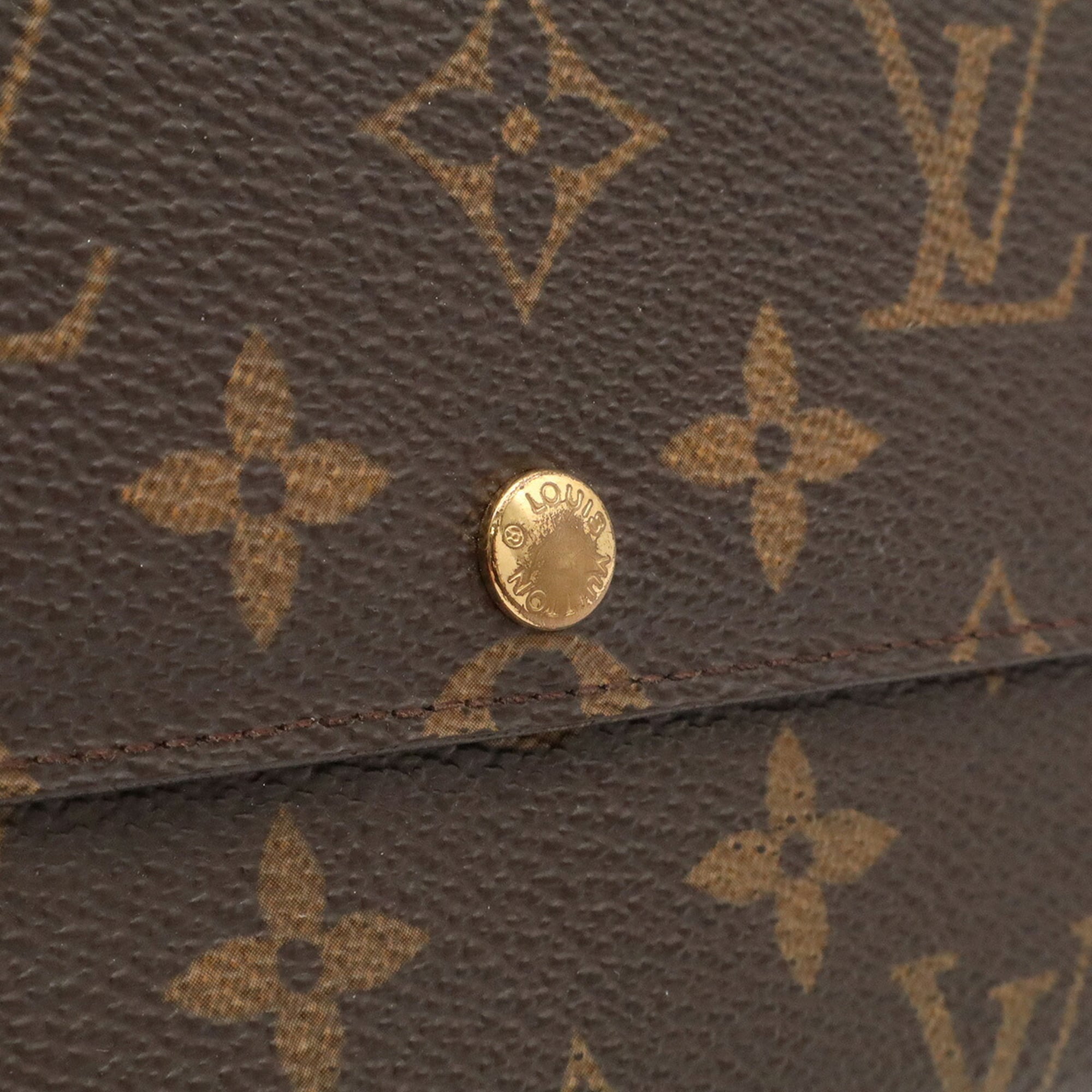 Louis Vuitton Brown Galle Monogram Long Wallet (Bi-Fold) (Pre-Owned)