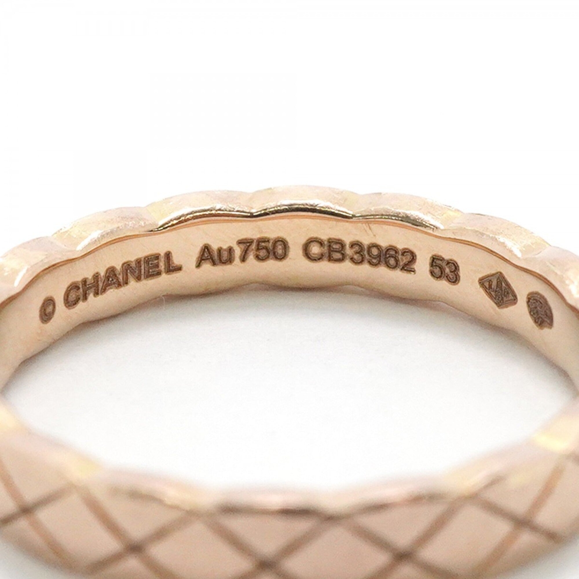 Chanel Pink Gold (18K) Band Ring (Pre-Owned)