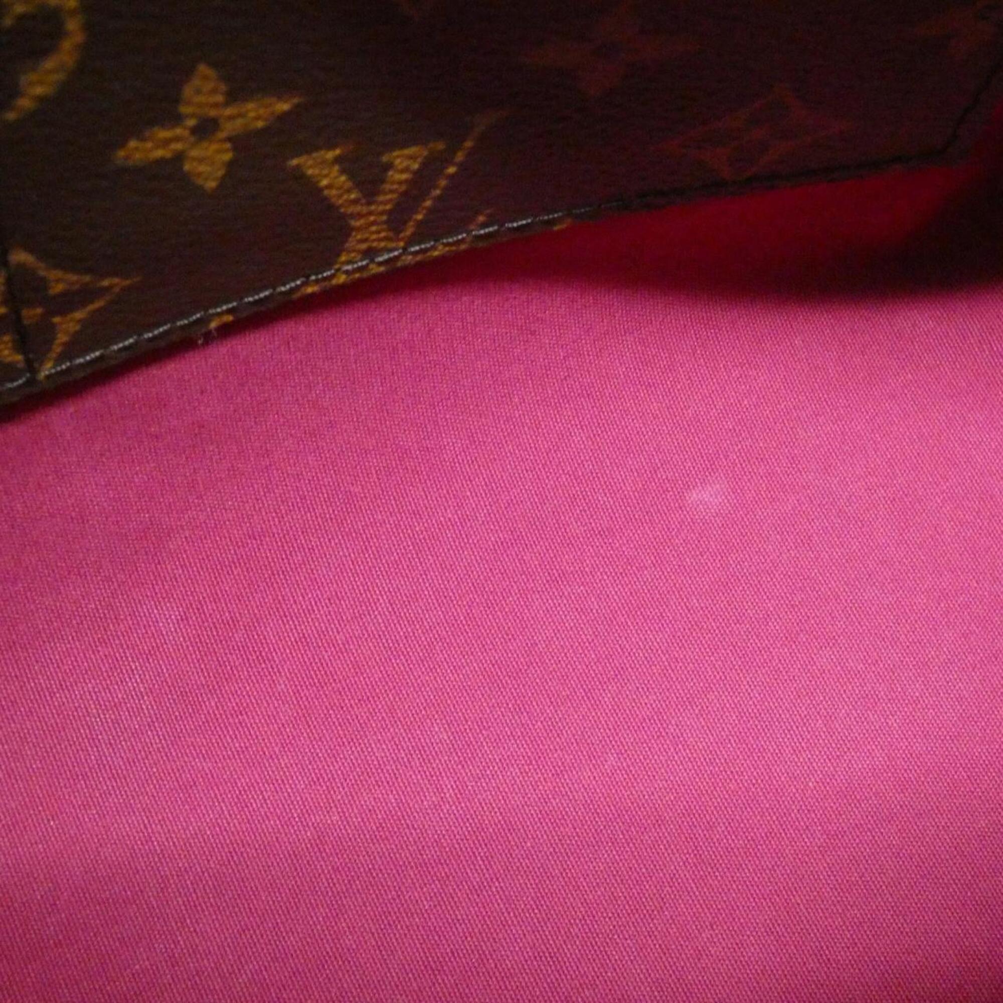 Louis Vuitton Magenta Pink Leather Handbag (Pre-Owned)