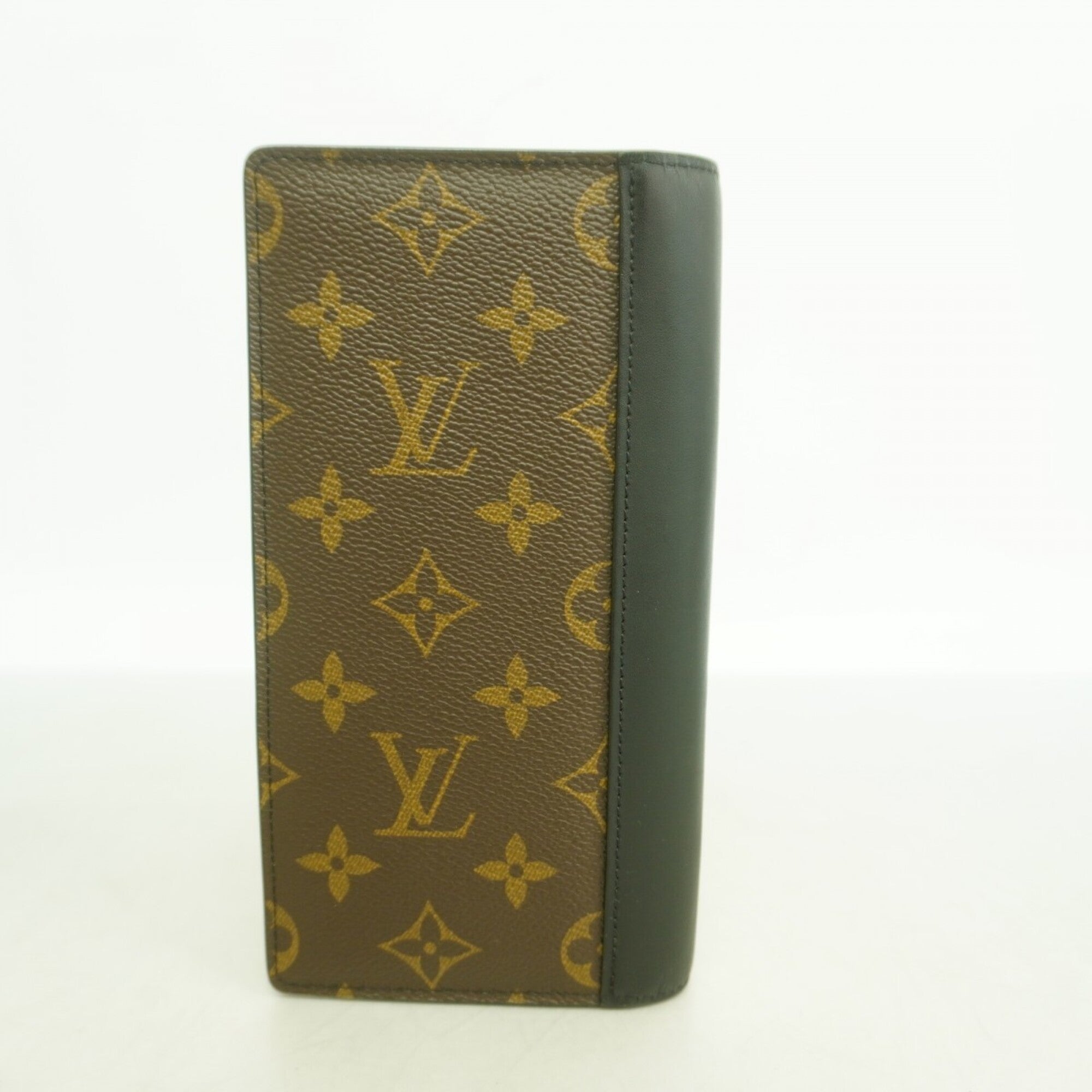 Louis Vuitton Black Brown Long Wallet (Bi-Fold) (Pre-Owned)