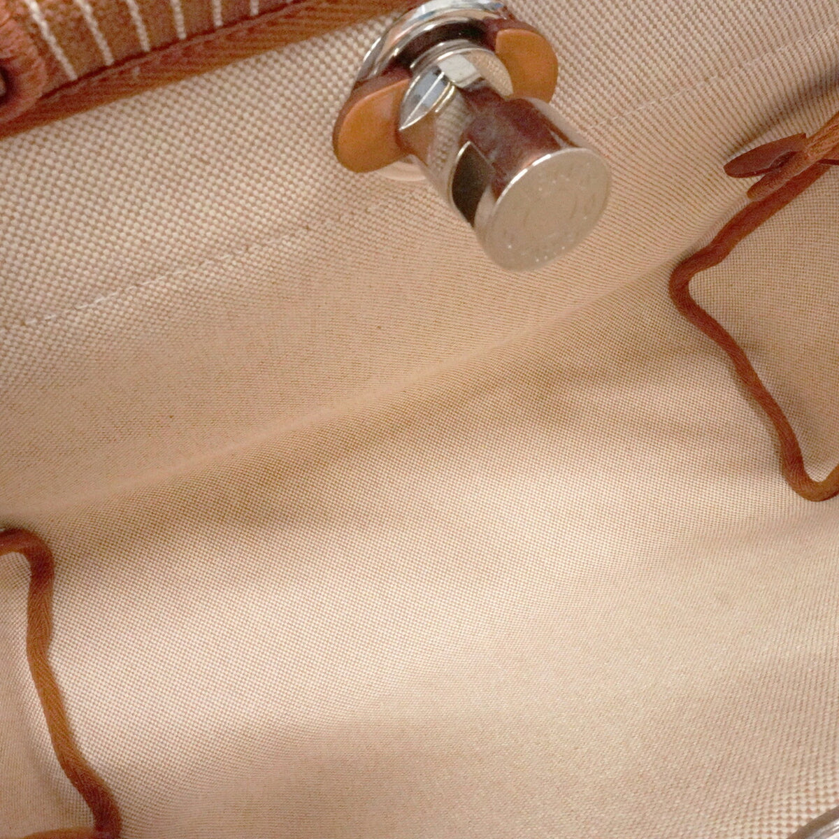 Hermes Natural Toile H Handbag (Pre-Owned)