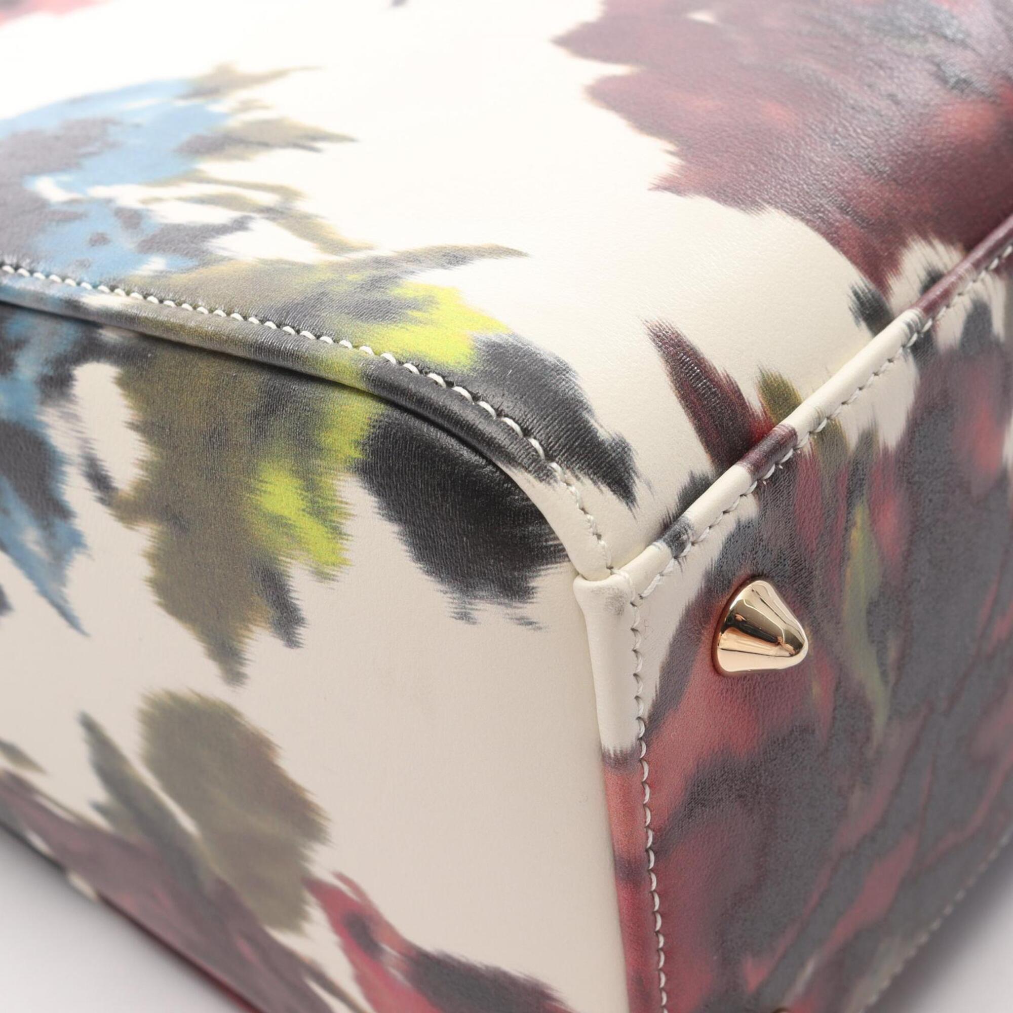 Christian Dior Multi-Color White Leather Handbag (Pre-Owned)