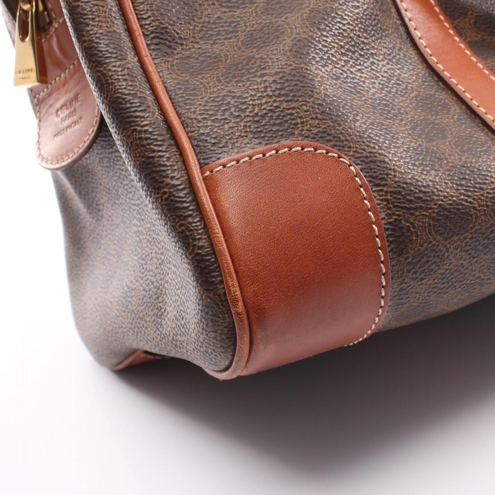 Celine Macadam Brown Coated Canvas Handbag Tote Bag (Pre-Owned)