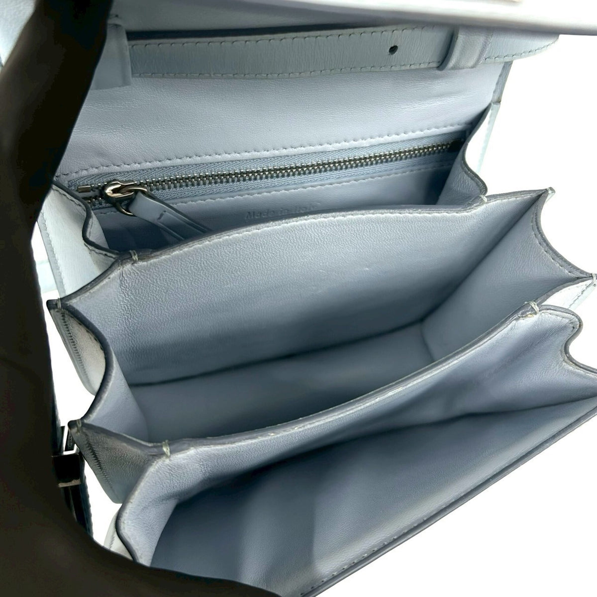 Celine Blue Leather Pochette Shoulder Bag (Pre-Owned)