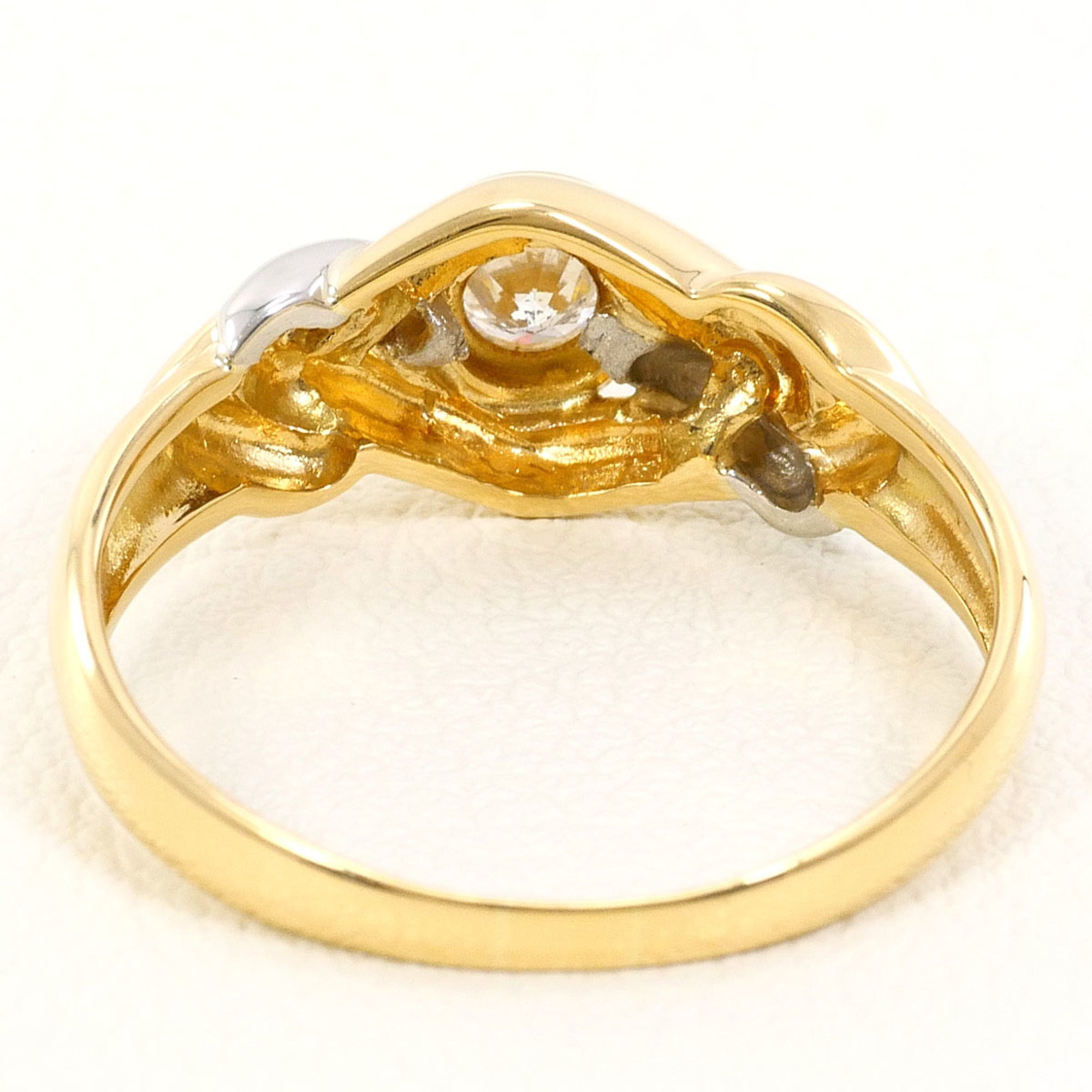 Unbranded Platinum Yellow Gold Yellow Gold (18K) Platinum 900 Band Ring (Pre-Owned)