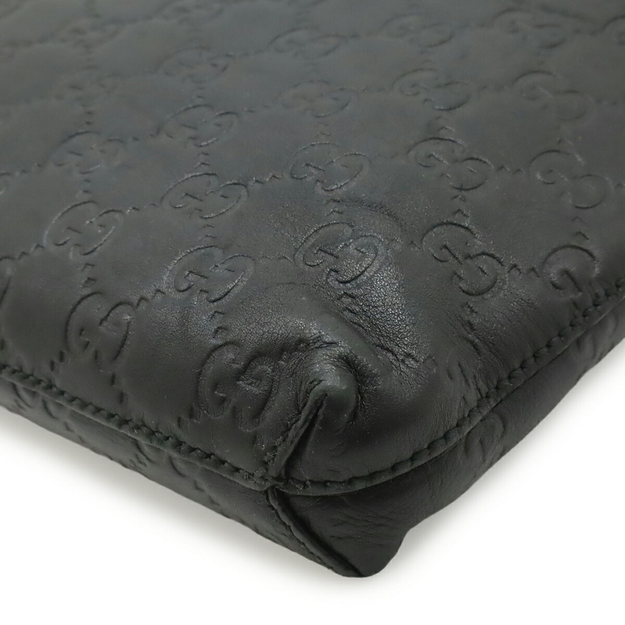 Gucci Black Leather Clutch Bag (Pre-Owned)
