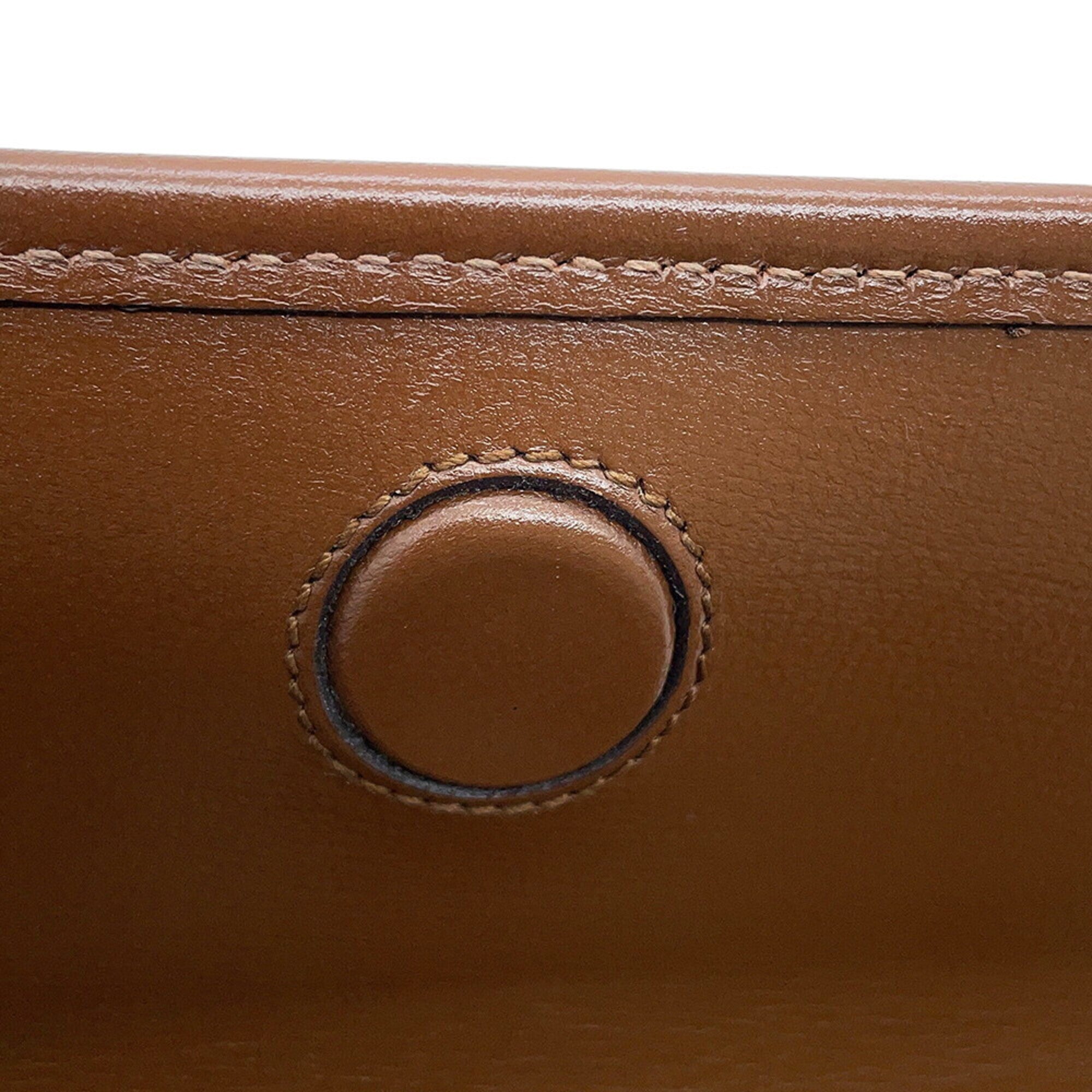 Gucci Beige Brown Gg Supreme Leather Handbag Shoulder Bag (Pre-Owned)