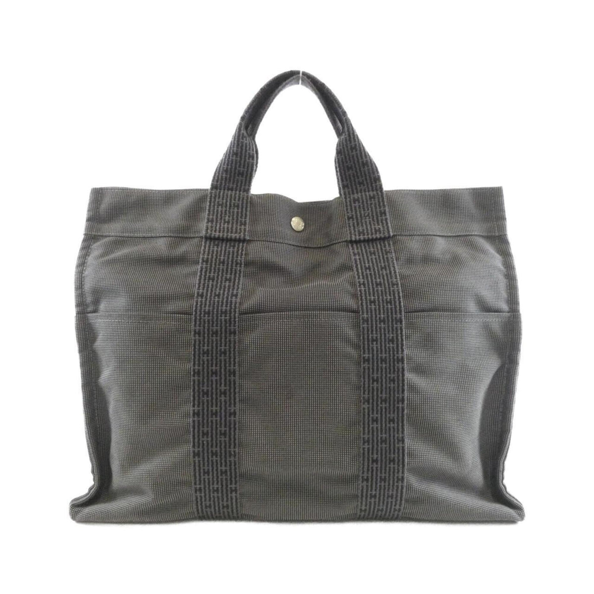 Hermes Black Canvas Handbag (Pre-Owned)