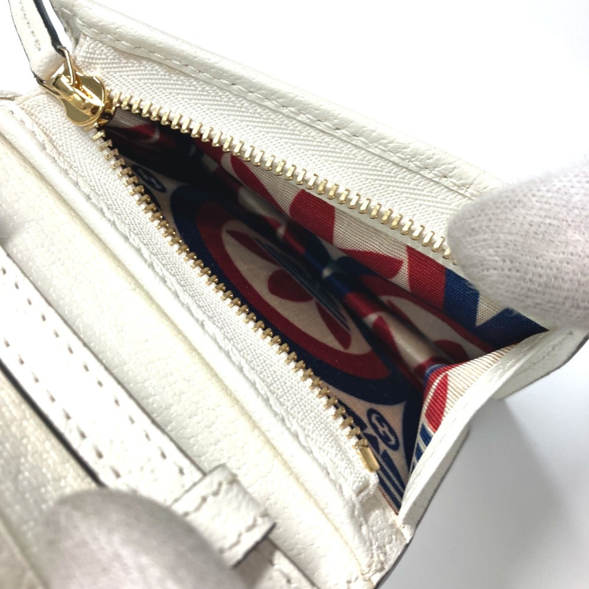 Gucci Black White Leather Wallet (Bi-Fold) (Pre-Owned)