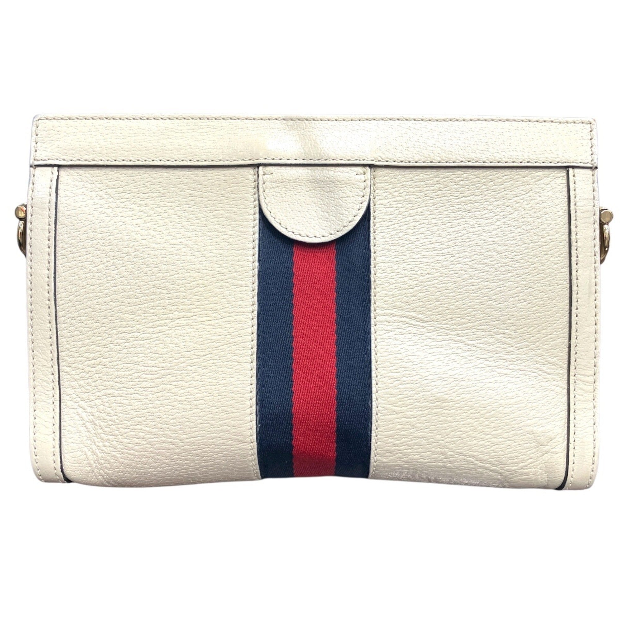 Gucci Sherry Line Leather Shoulder Bag (Pre-Owned)
