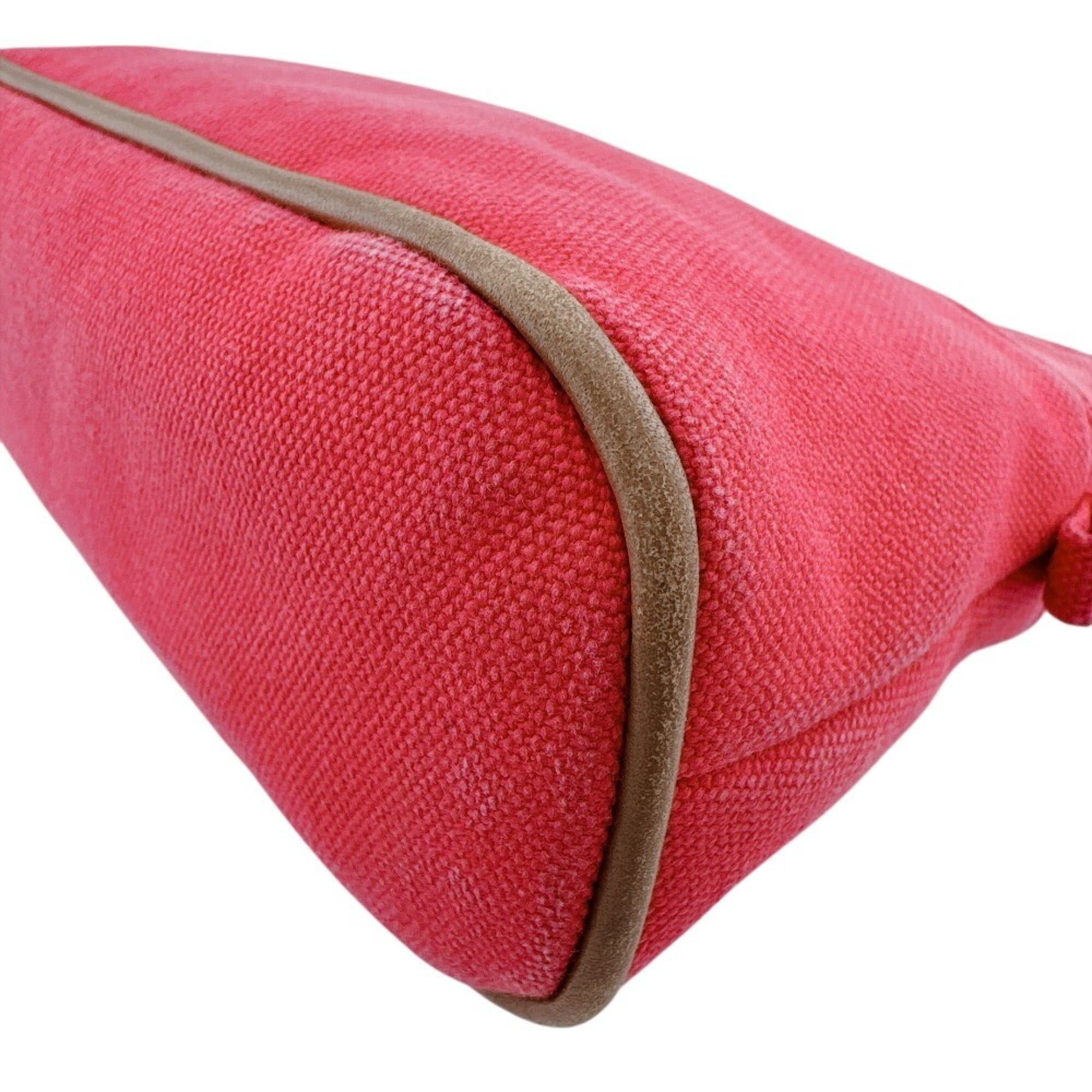 Hermes Pink Cotton Canvas Pouch (Pre-Owned)