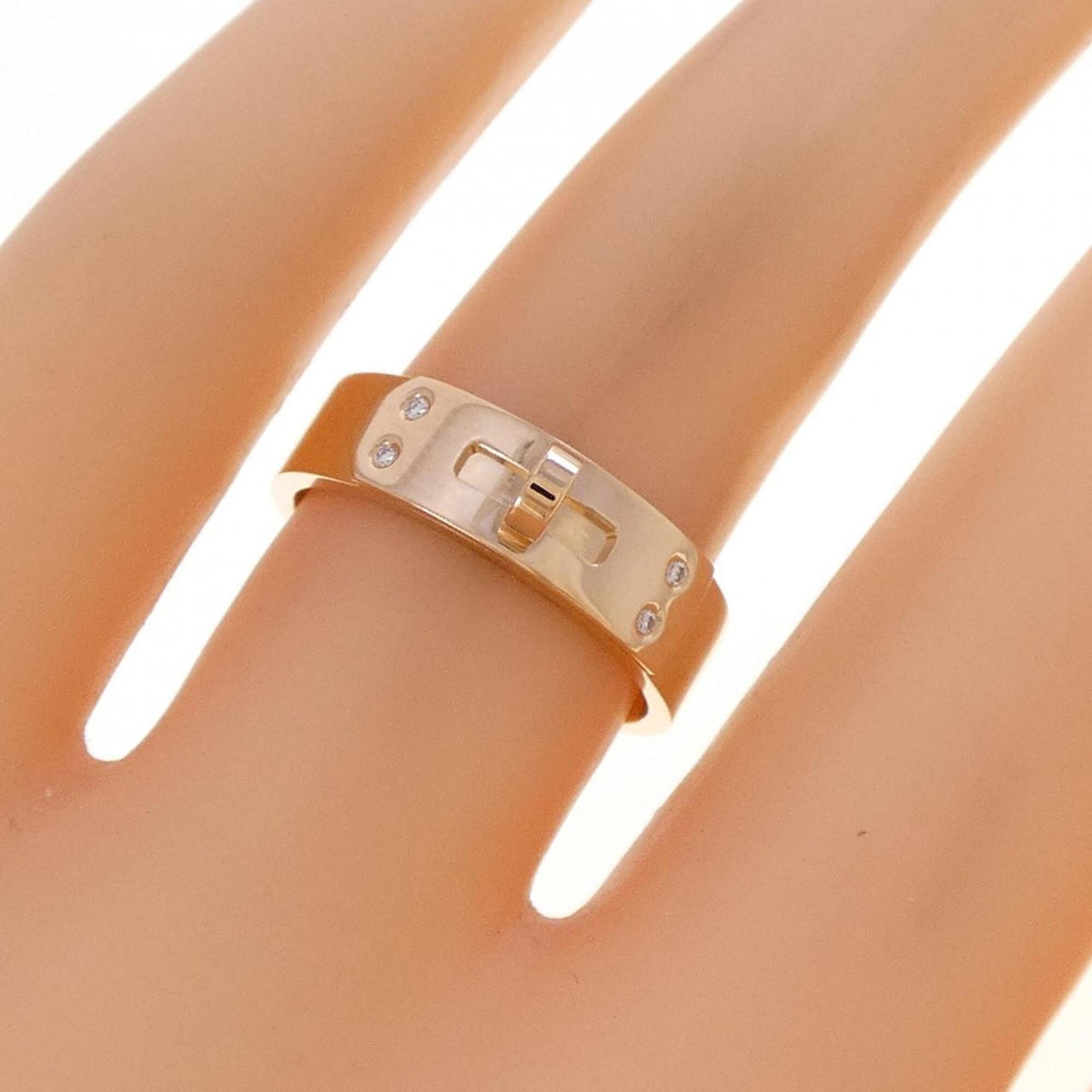 Hermes Pink Gold Pink Gold (18K) Band Ring (Pre-Owned)