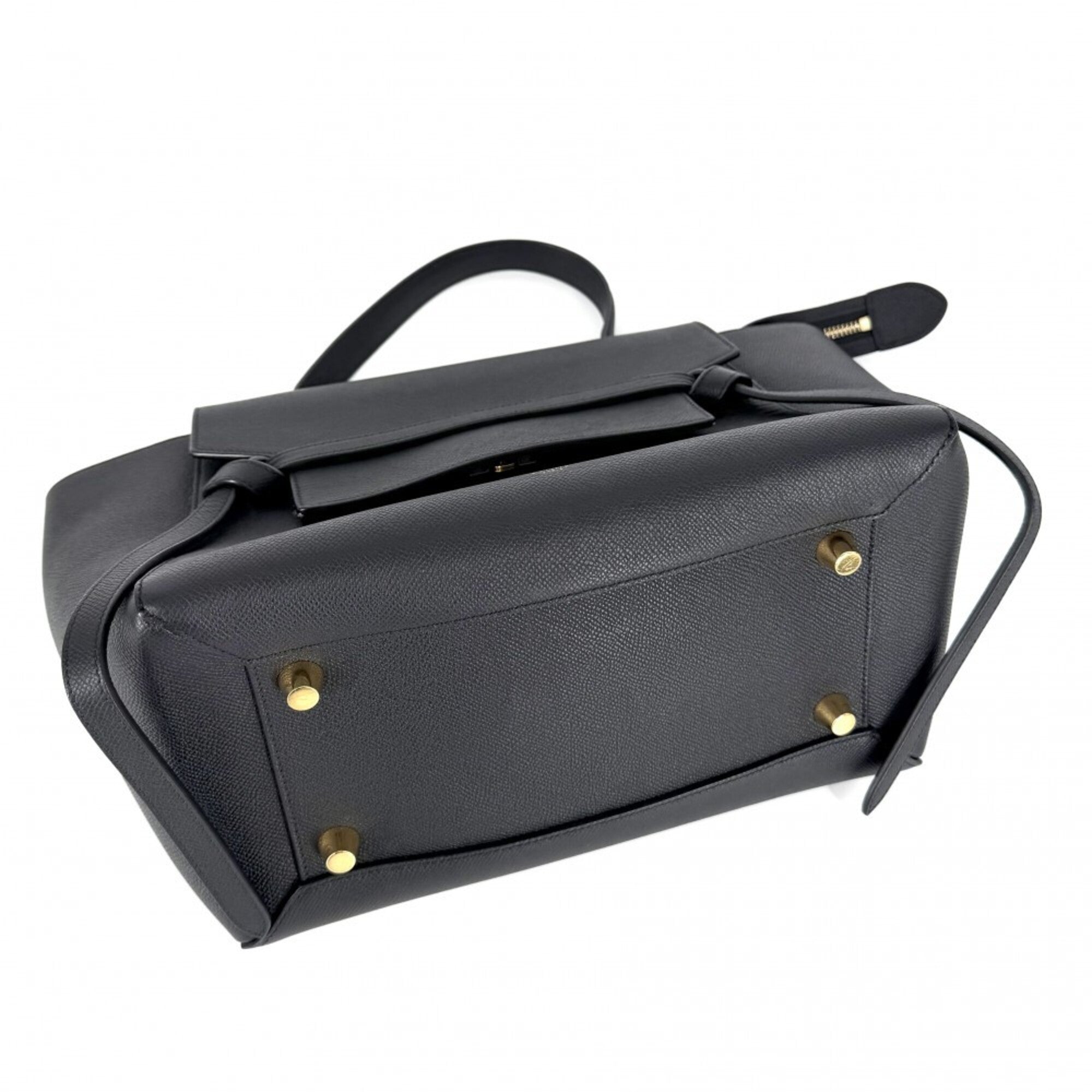 Celine Black Leather Handbag Shoulder Bag (Pre-Owned)