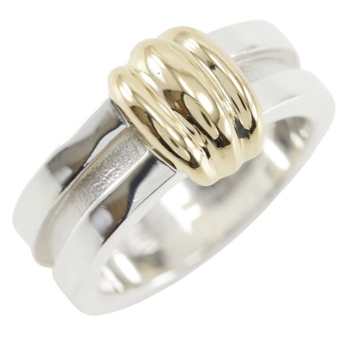 Tiffany Gold (18K) Silver 925 Band Ring (Pre-Owned)