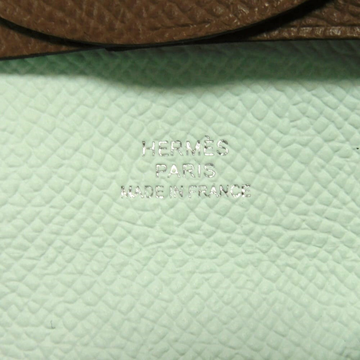 Hermes Alezan Brown Epsom Leather Coin Purse/Coin Case (Pre-Owned)