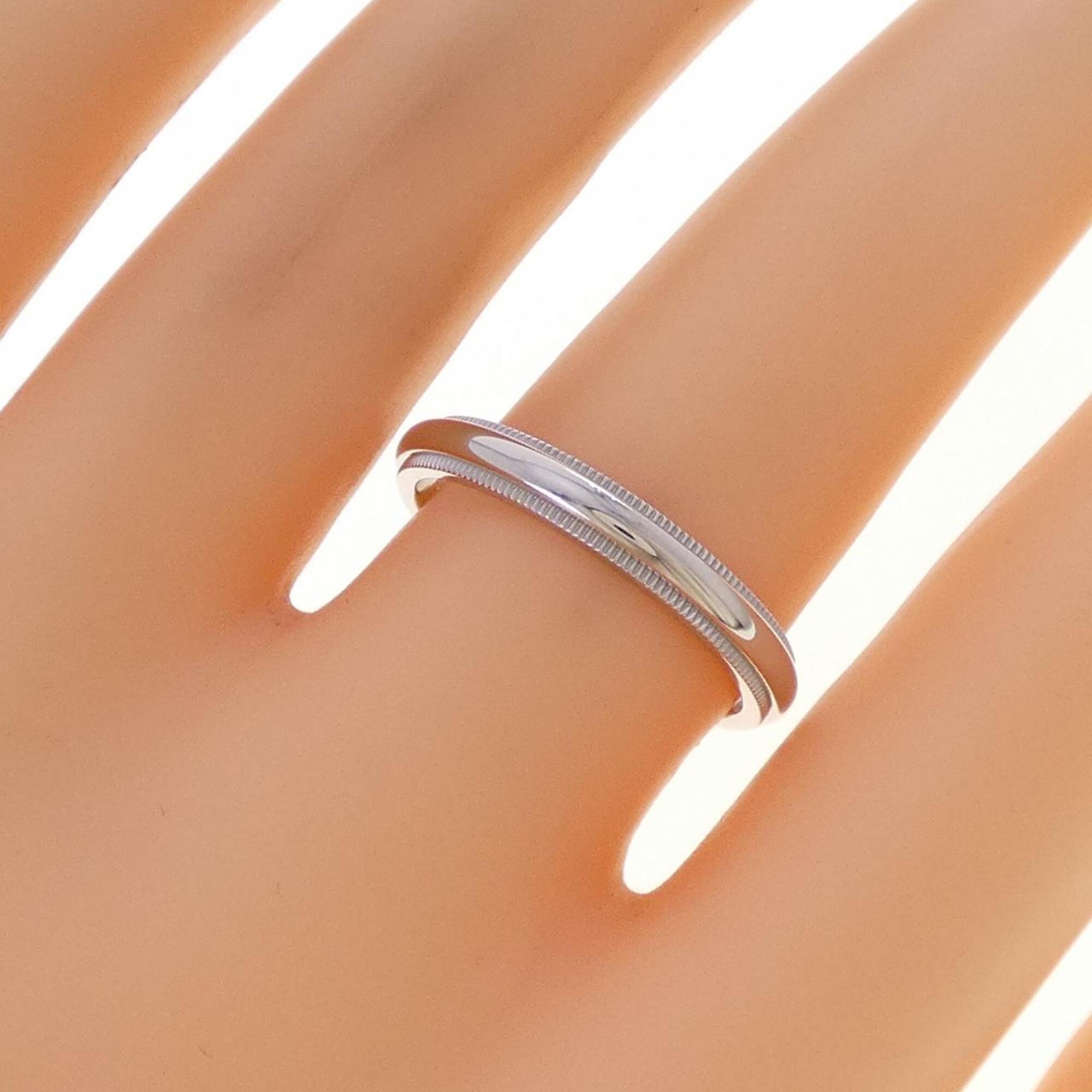 Tiffany Platinum Platinum 950 Band Ring (Pre-Owned)