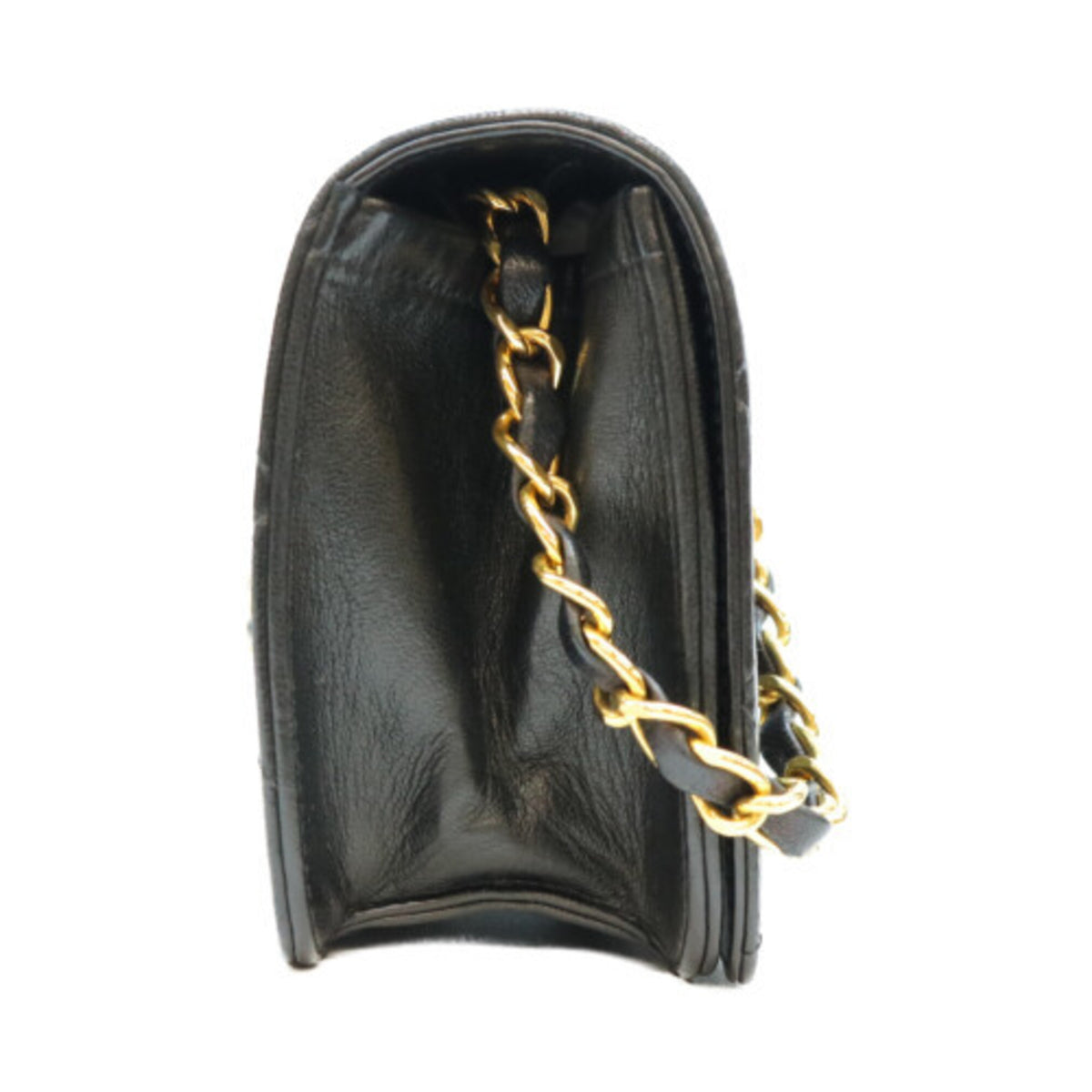 Chanel Black Leather Shoulder Bag (Pre-Owned)