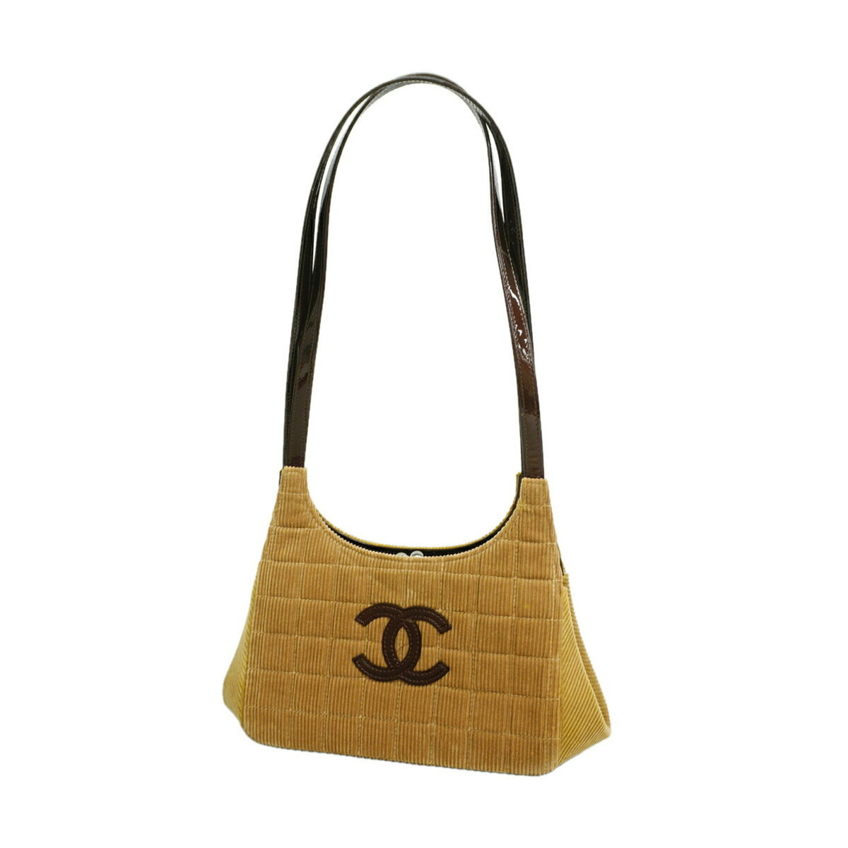 Chanel Brown Cord Shoulder Bag (Pre-Owned)