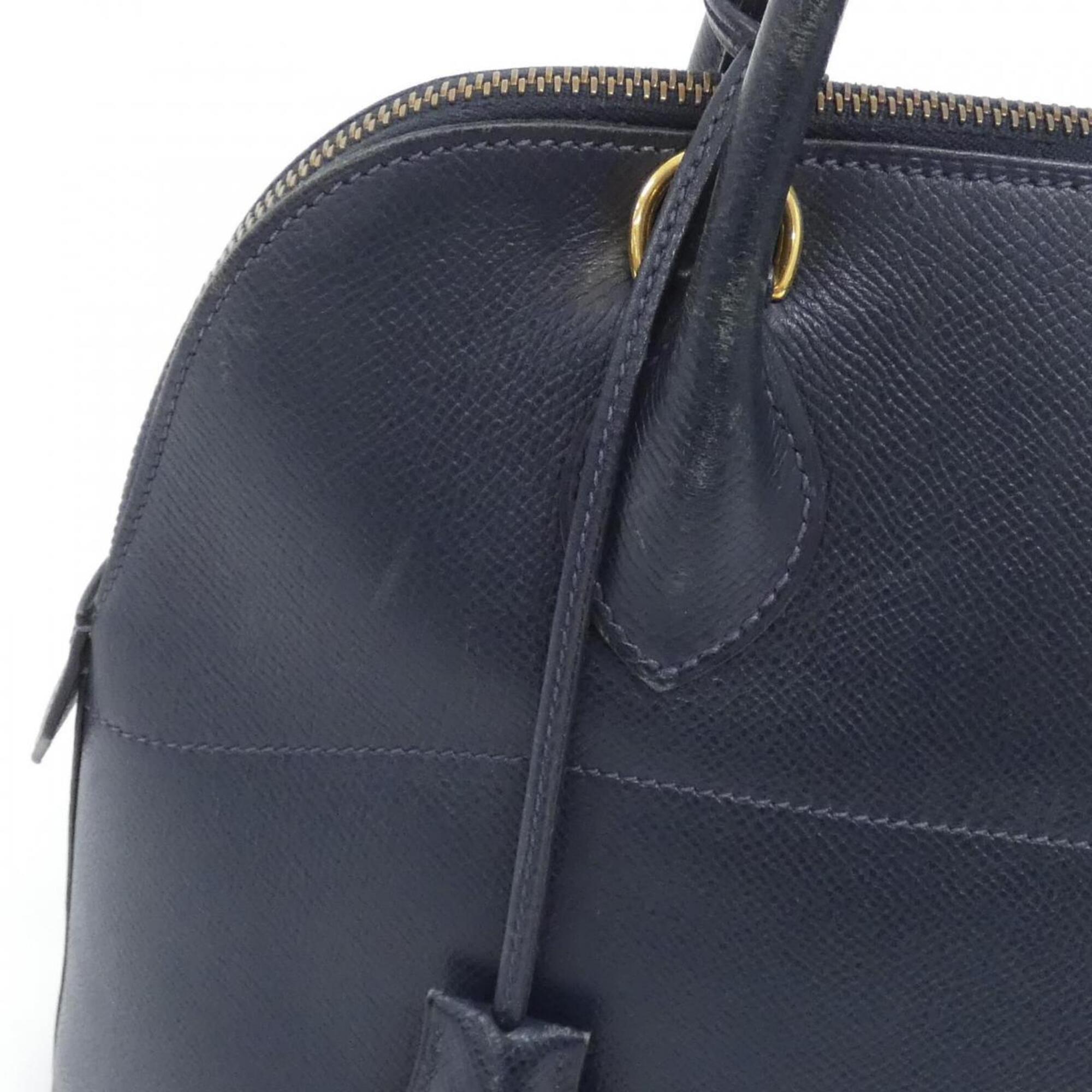 Hermes Navy Courchevel Leather Handbag (Pre-Owned)