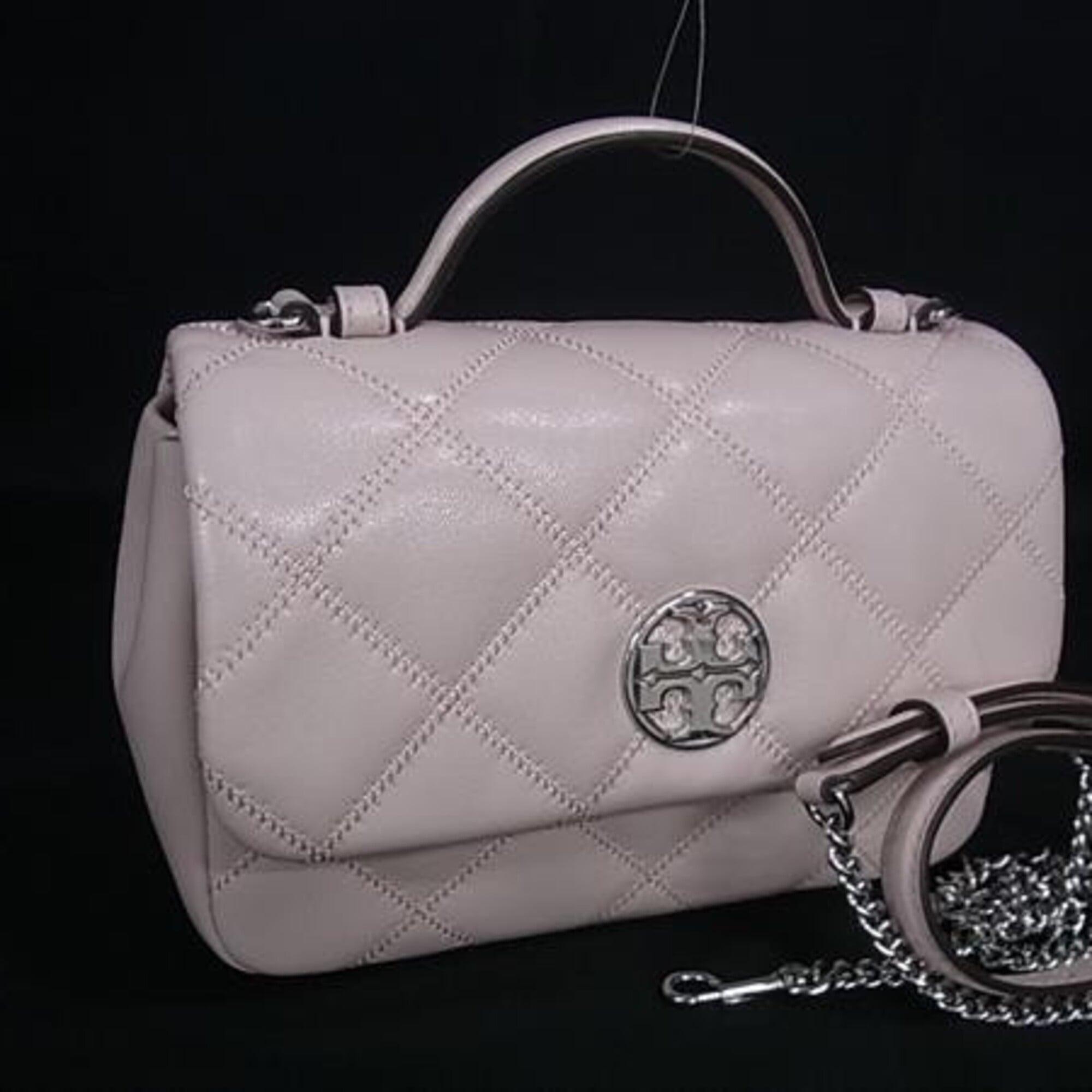 Tory Burch Pink Leather Handbag (Pre-Owned)