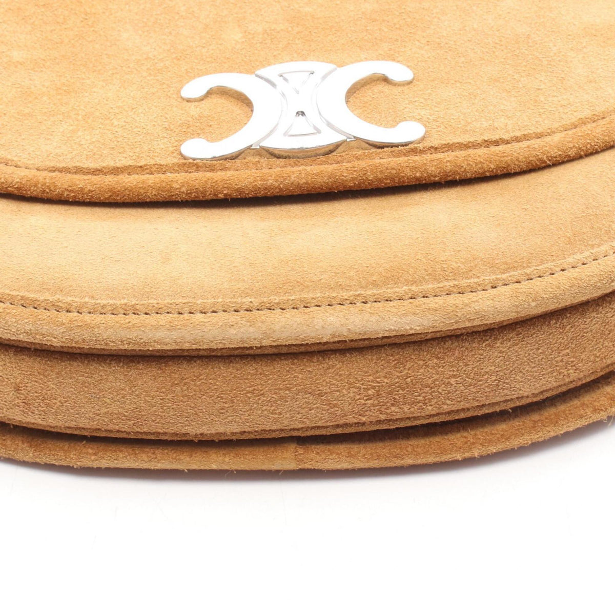 Celine Brown Suede Handbag Shoulder Bag (Pre-Owned)