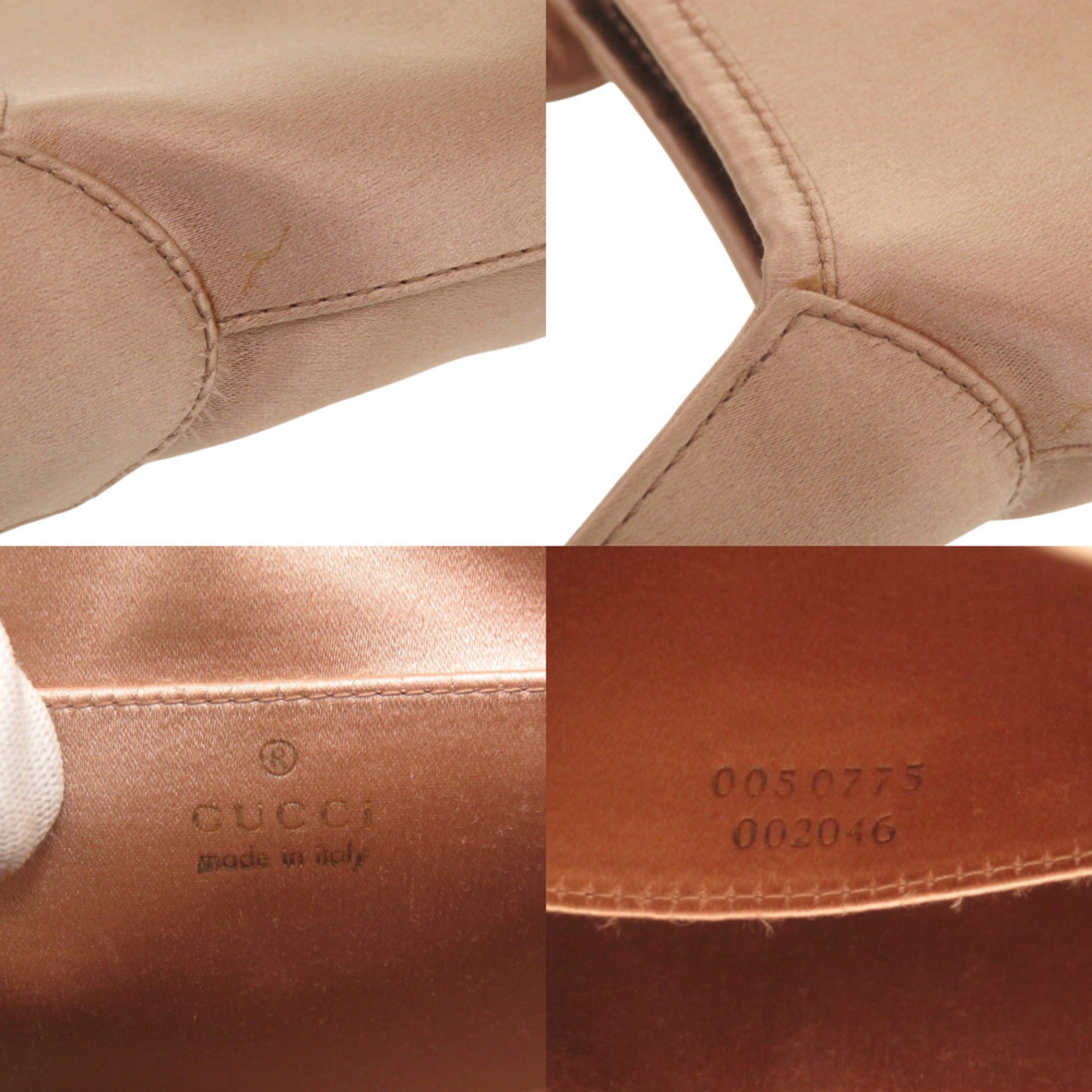 Gucci Pink Satin Handbag (Pre-Owned)