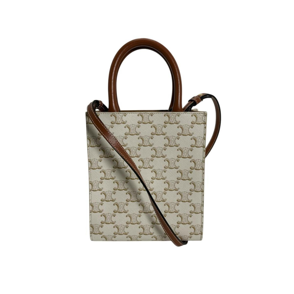 Celine White Pvc Handbag (Pre-Owned)