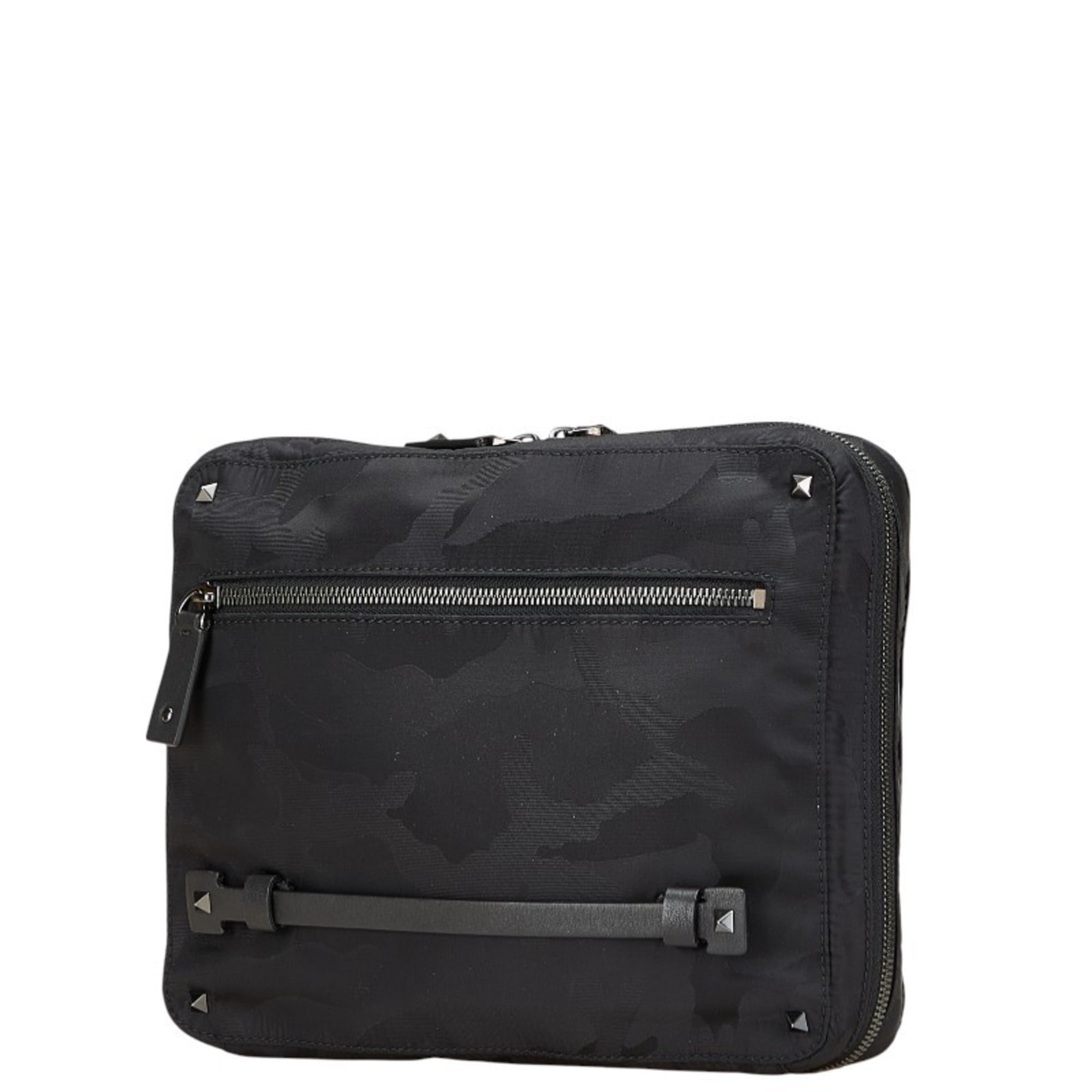 Valentino Black Nylon Clutch Bag (Pre-Owned)