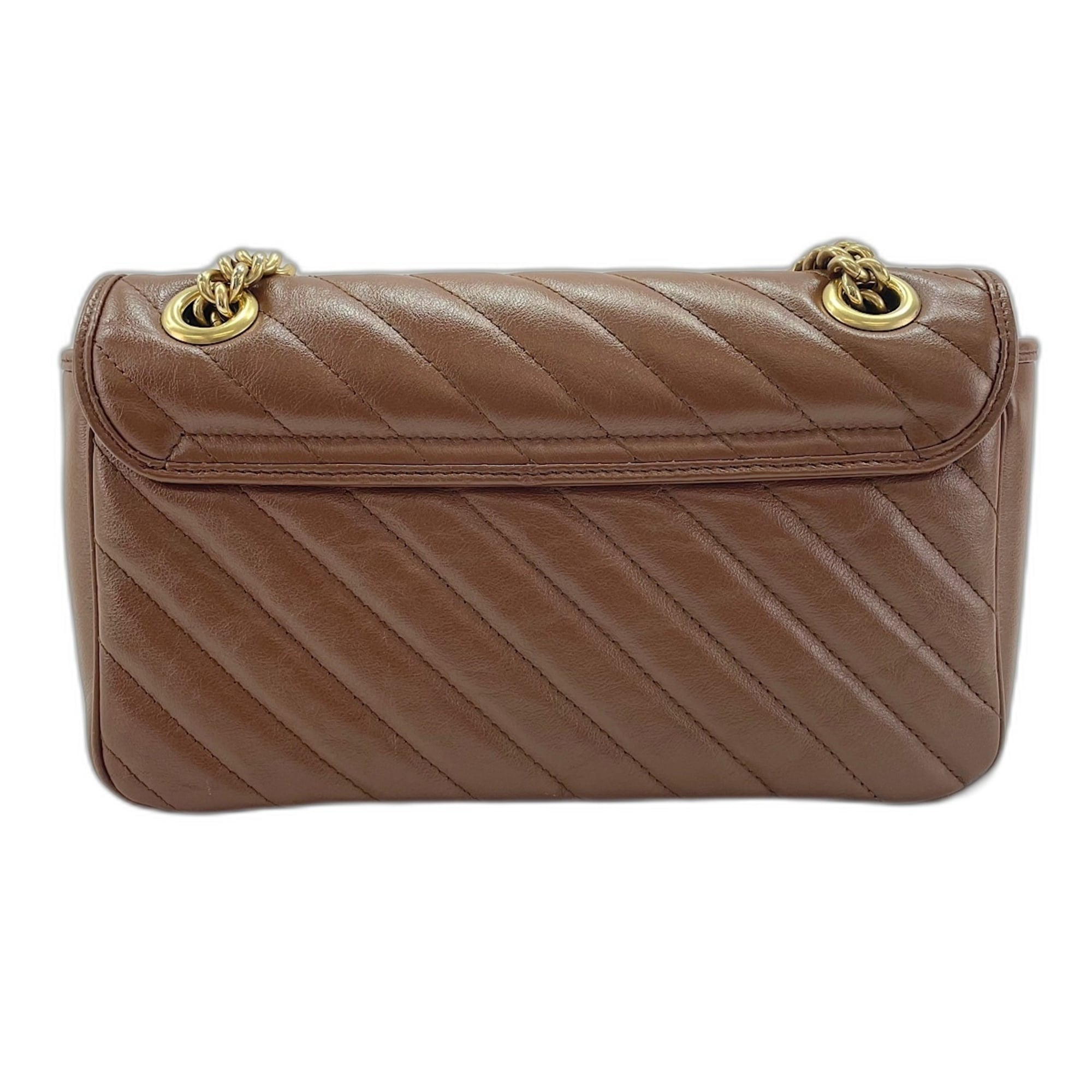 Gucci Gg Marmont Brown Shoulder Bag (Pre-Owned)