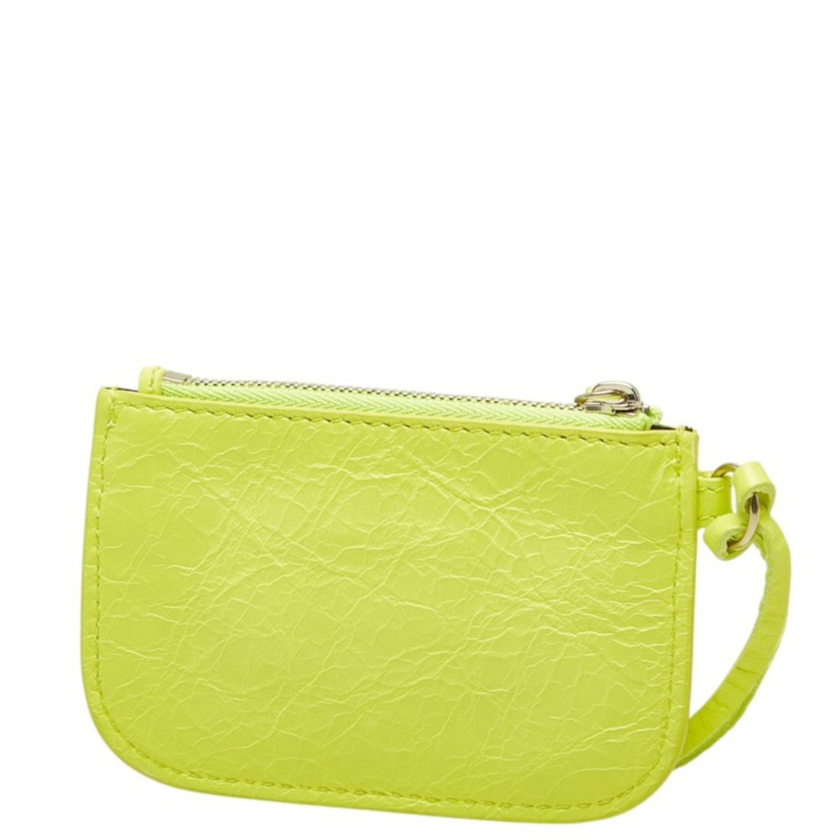 Balenciaga Yellow Leather Coin Purse/Coin Case (Pre-Owned)