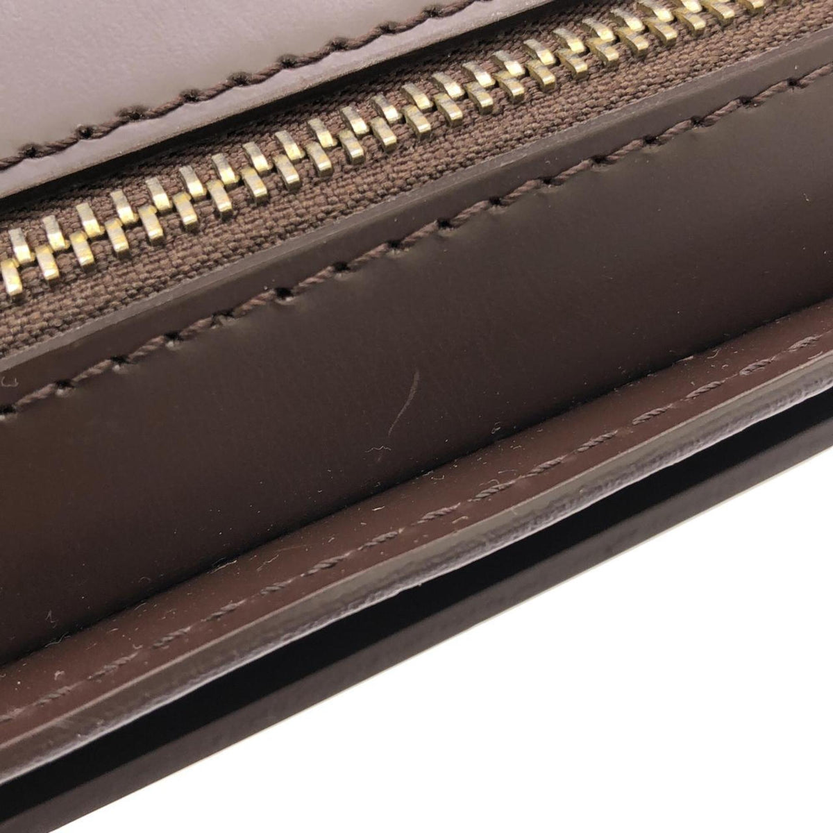 Louis Vuitton Brown Coated Canvas Clutch Bag (Pre-Owned)