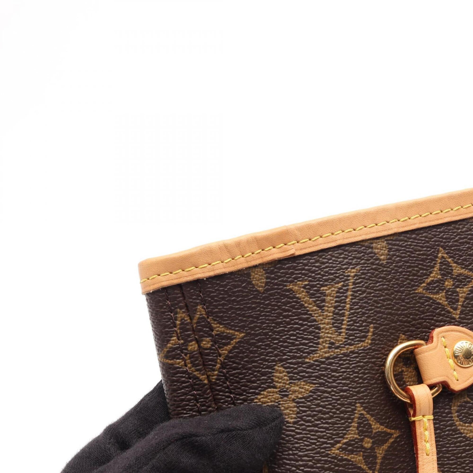 Louis Vuitton Brown Coated Canvas Pvc Monogram Leather Handbag Tote Bag (Pre-Owned)