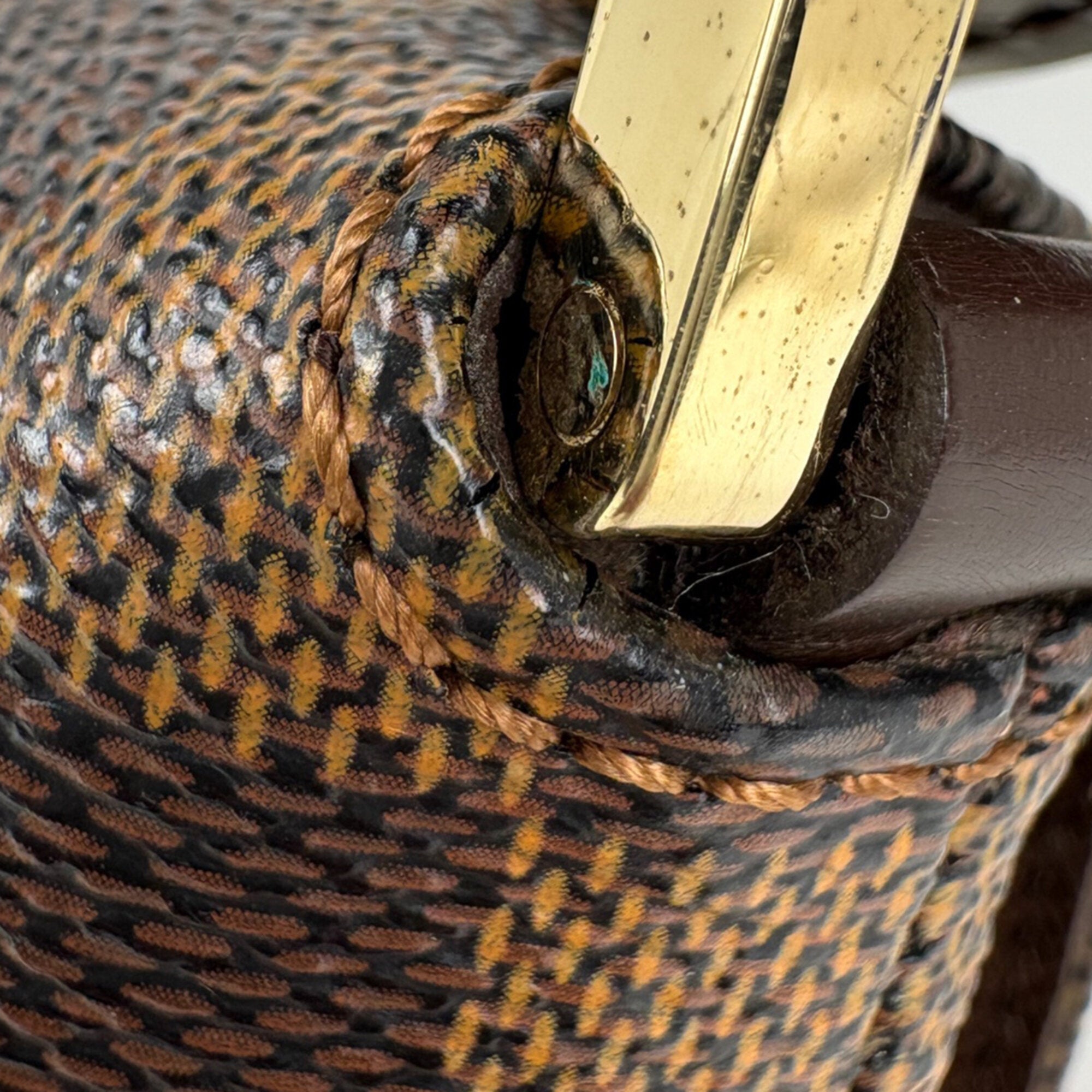 Louis Vuitton Damier Brown Damier Canvas Shoulder Bag (Pre-Owned)