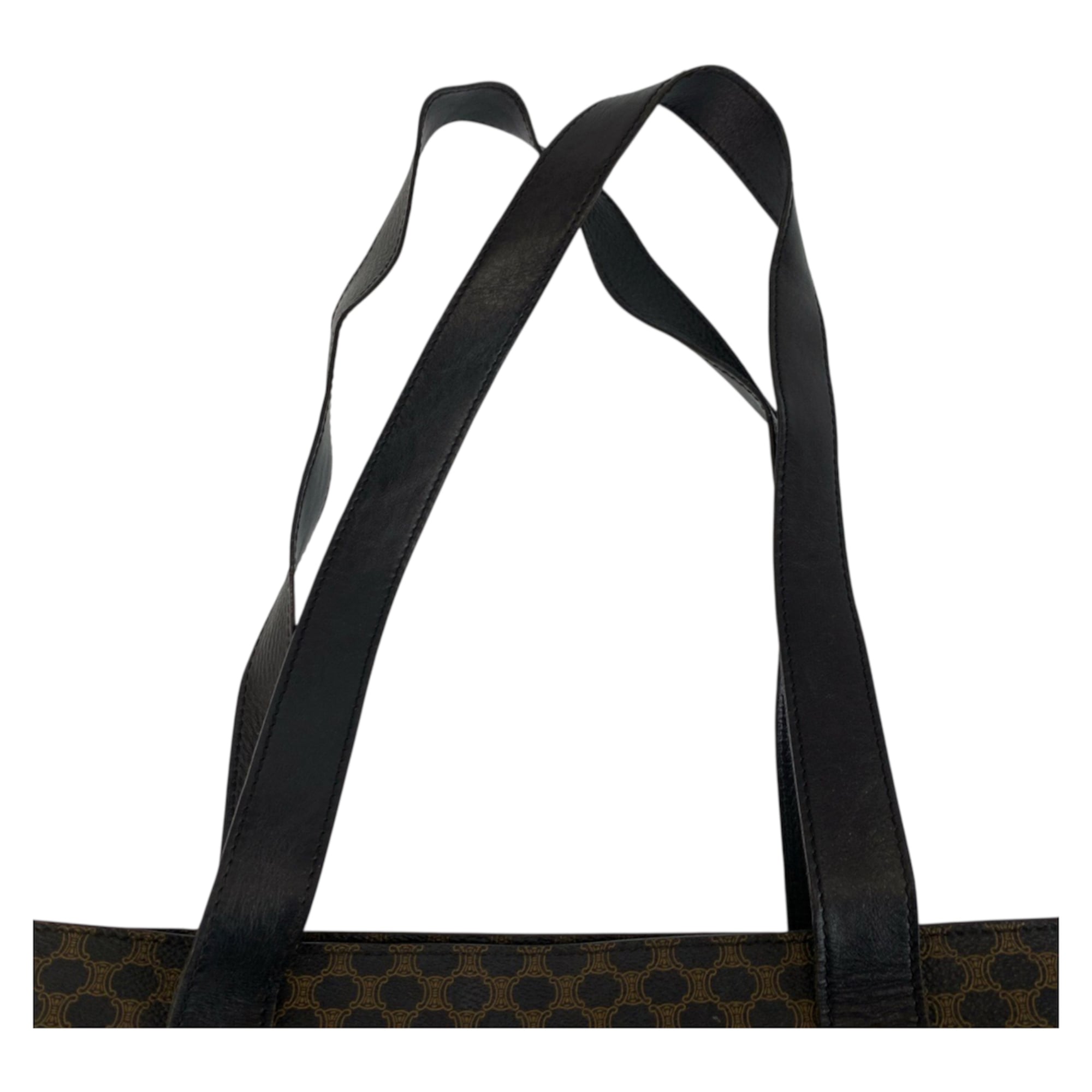 Celine Black Brown Pvc Leather Shoulder Bag Tote Bag (Pre-Owned)