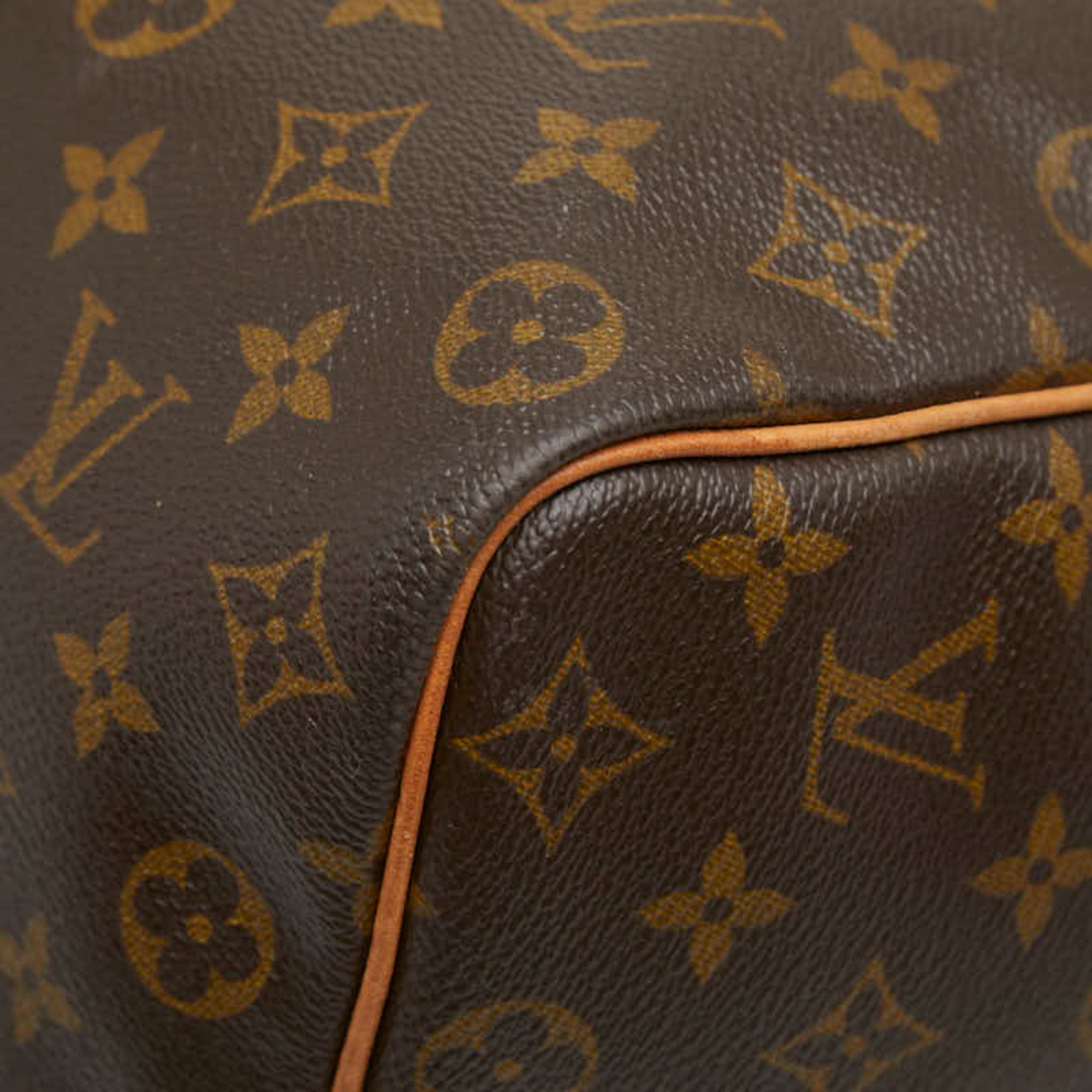 Louis Vuitton Brown Pvc Leather Boston Bag Shoulder Bag (Pre-Owned)