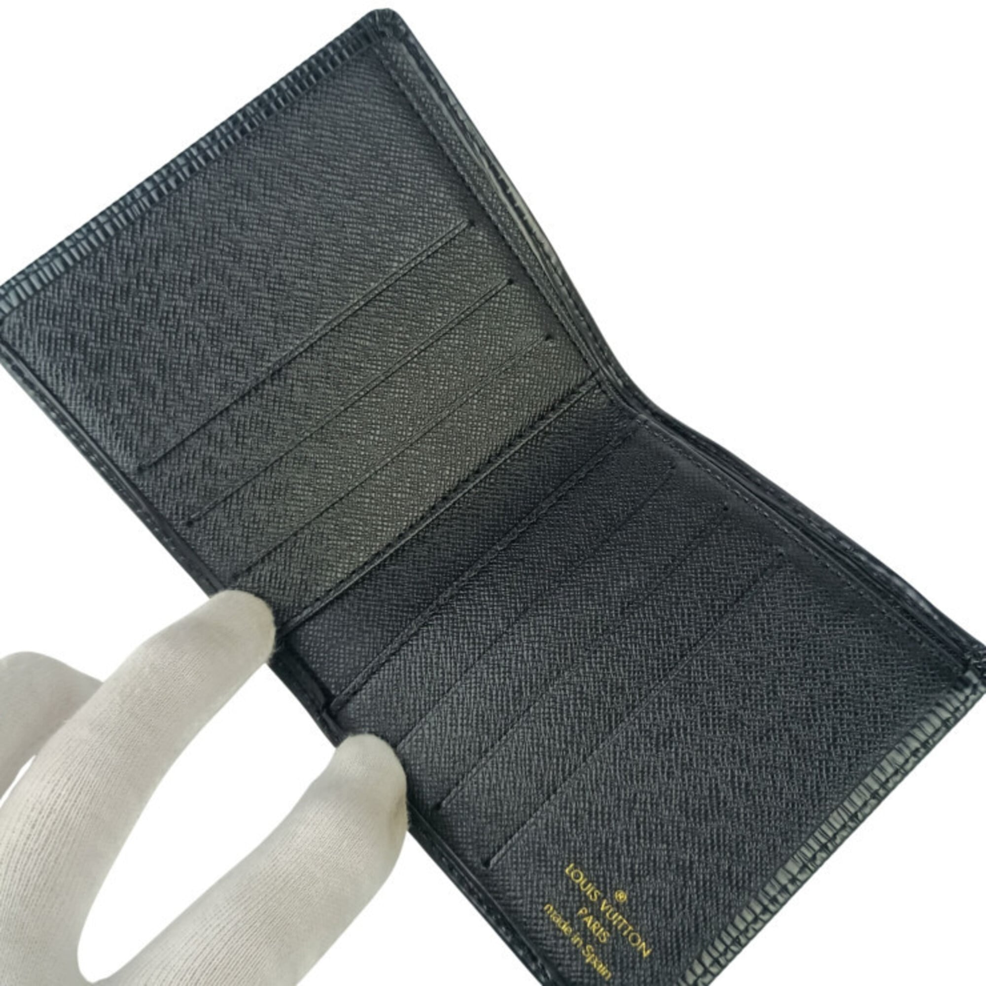 Louis Vuitton Black Epi Leather Wallet (Bi-Fold) (Pre-Owned)
