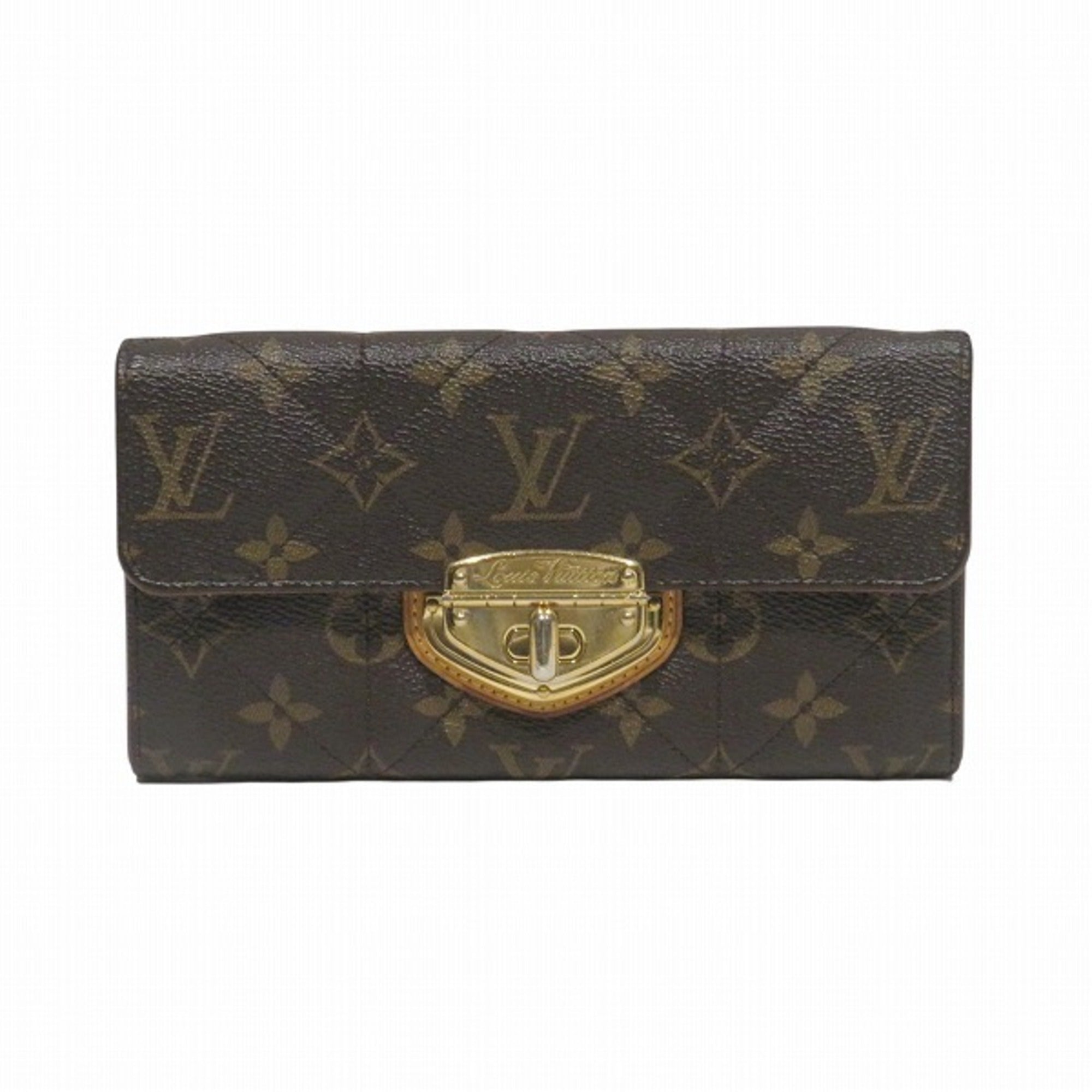 Louis Vuitton Monogram Brown Monogram Long Wallet (Bi-Fold) (Pre-Owned)