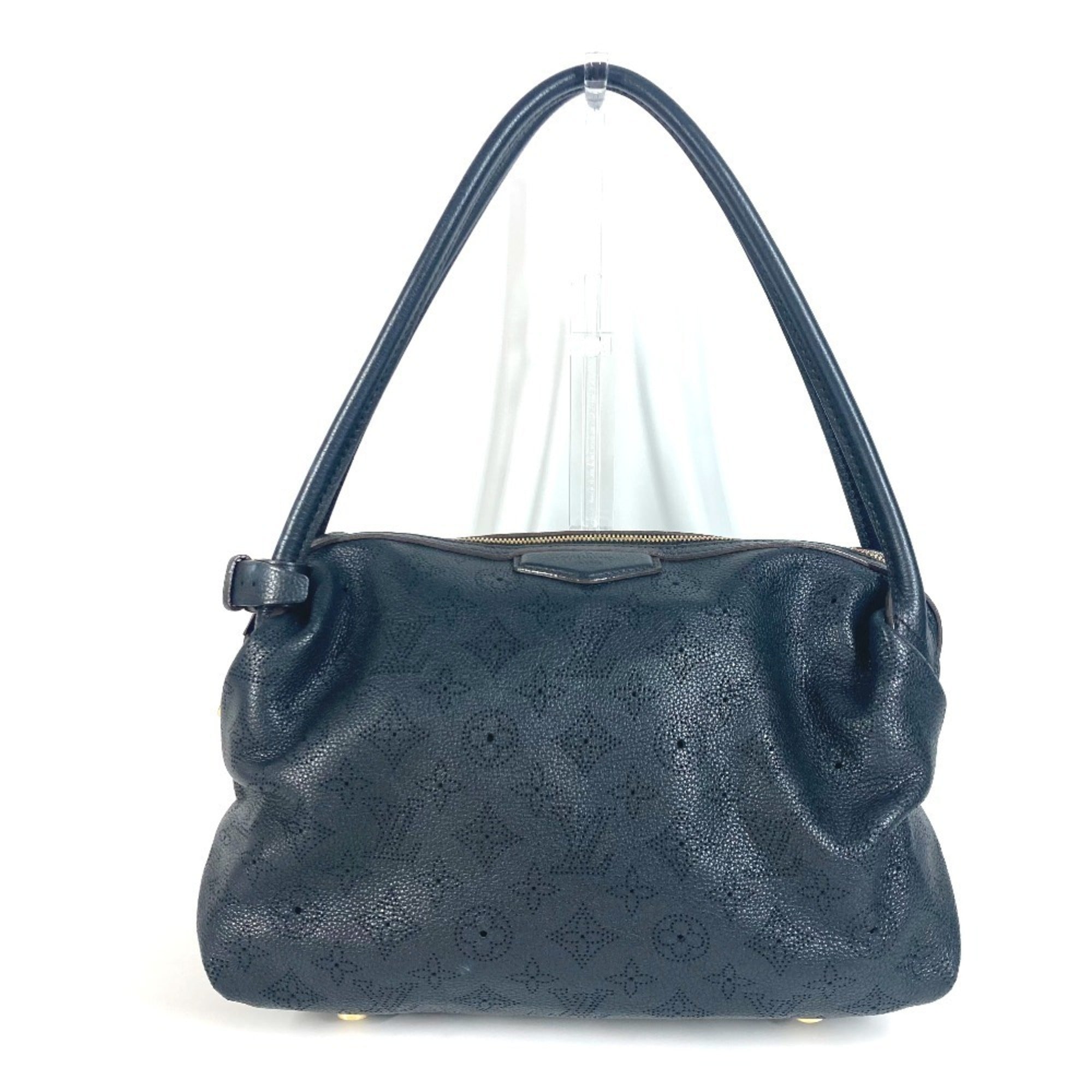 Louis Vuitton Mahina Black Noir Mahina Leather Shoulder Bag (Pre-Owned)