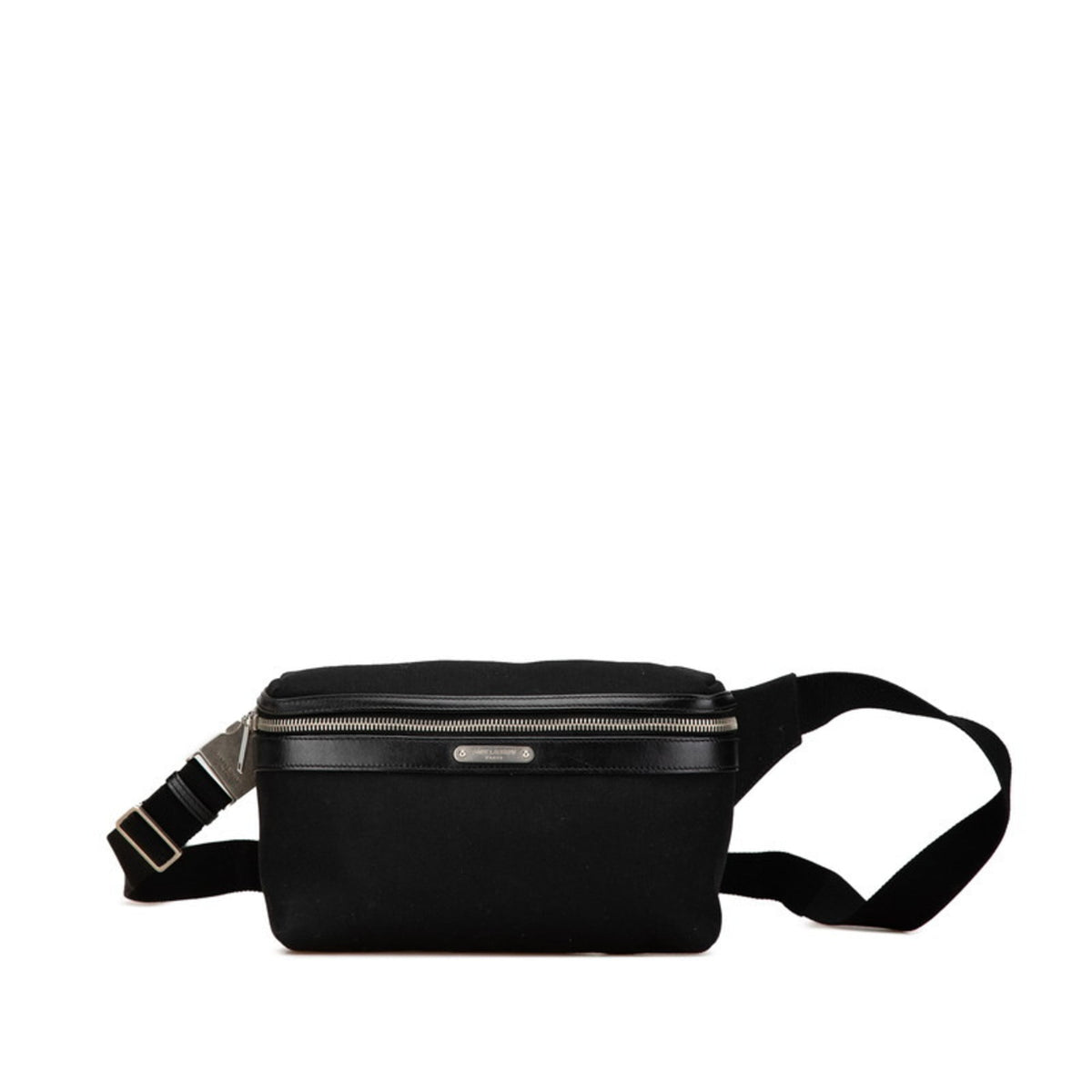 Saint Laurent Black Canvas Leather Fanny Pack (Pre-Owned)
