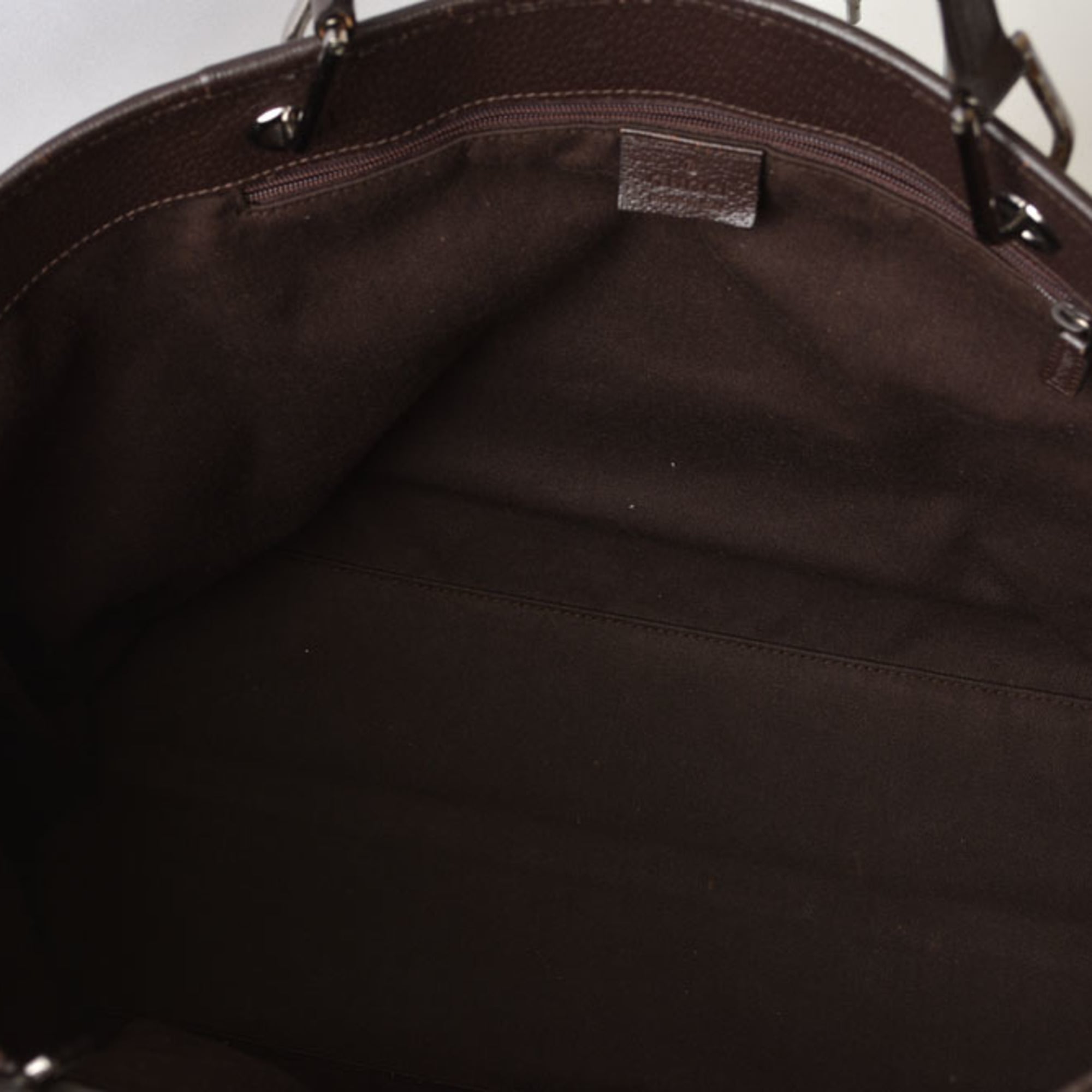 Gucci Beige Beige Brown Brown Gg Canvas Tote Bag (Pre-Owned)