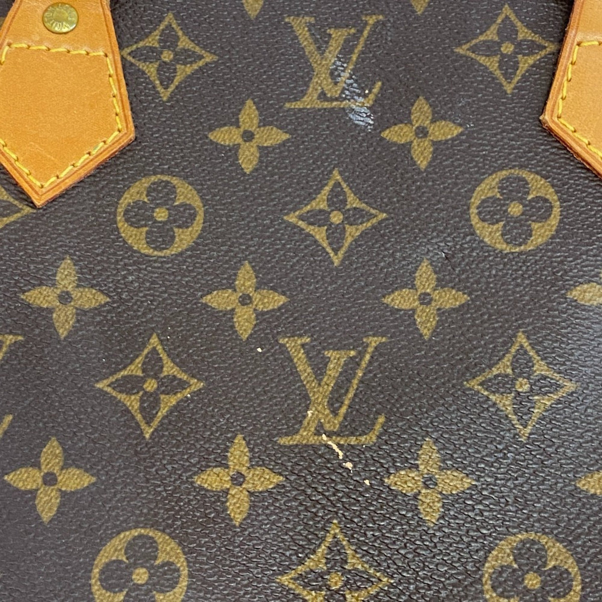 Louis Vuitton Brown Monogram Leather Handbag Tote Bag (Pre-Owned)