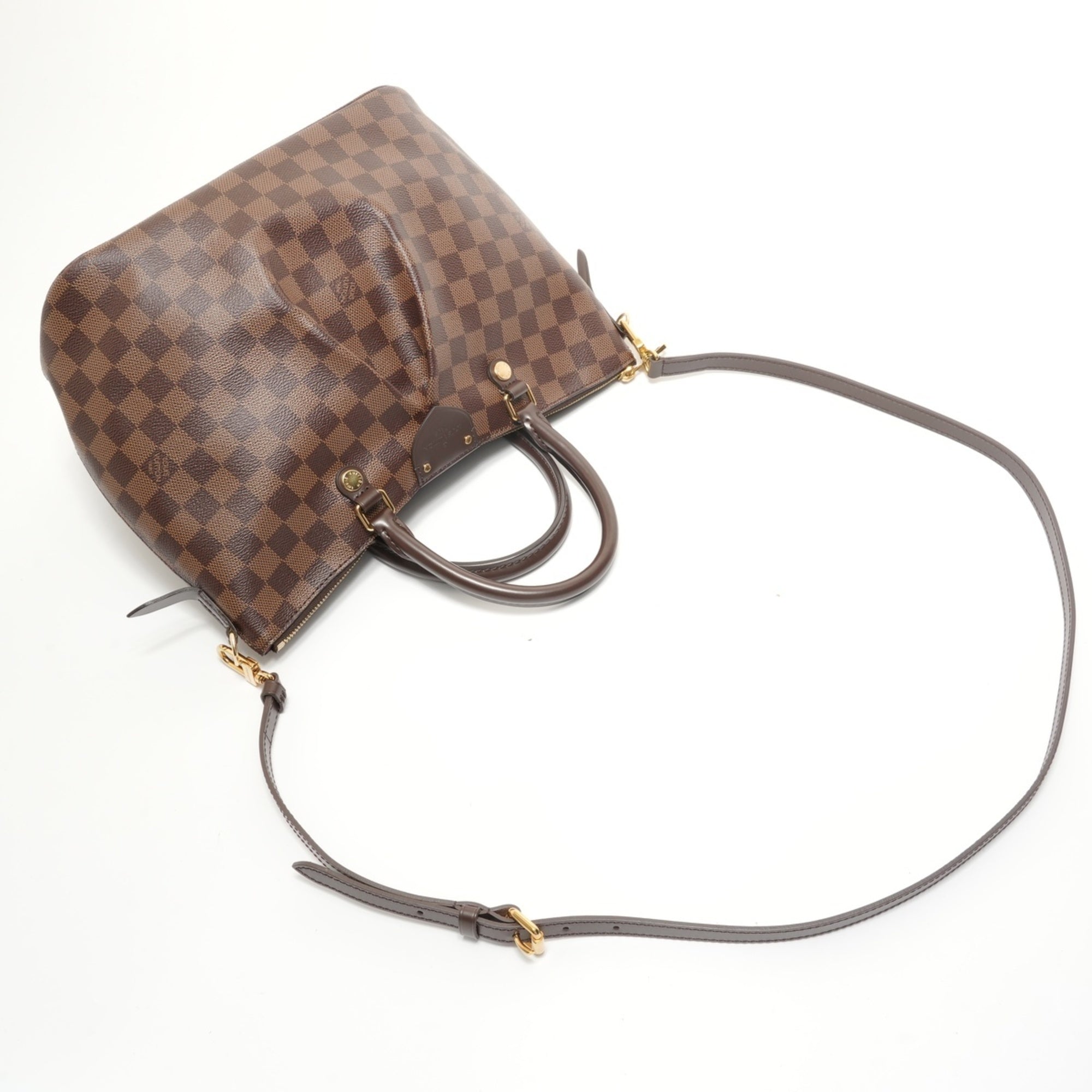Louis Vuitton Brown Damier Canvas Ebene Handbag (Pre-Owned)