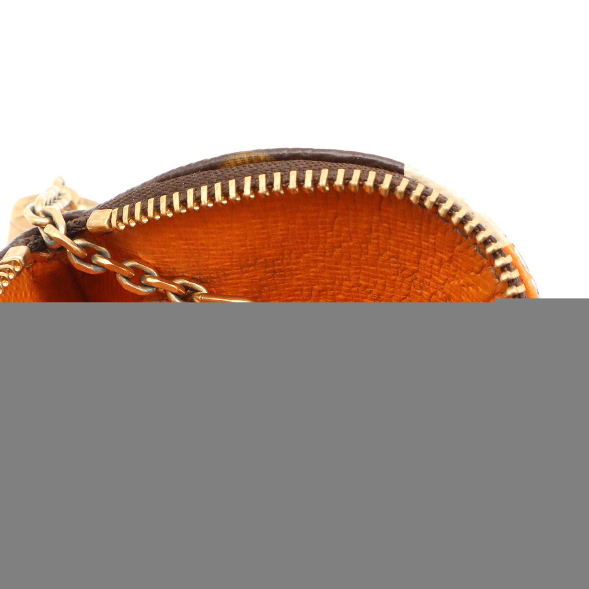 Louis Vuitton Cream Orange Monogram Canvas Coin Purse/Coin Case (Pre-Owned)