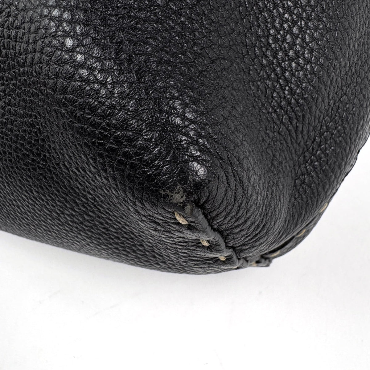 Fendi Black Leather Tote Bag (Pre-Owned)