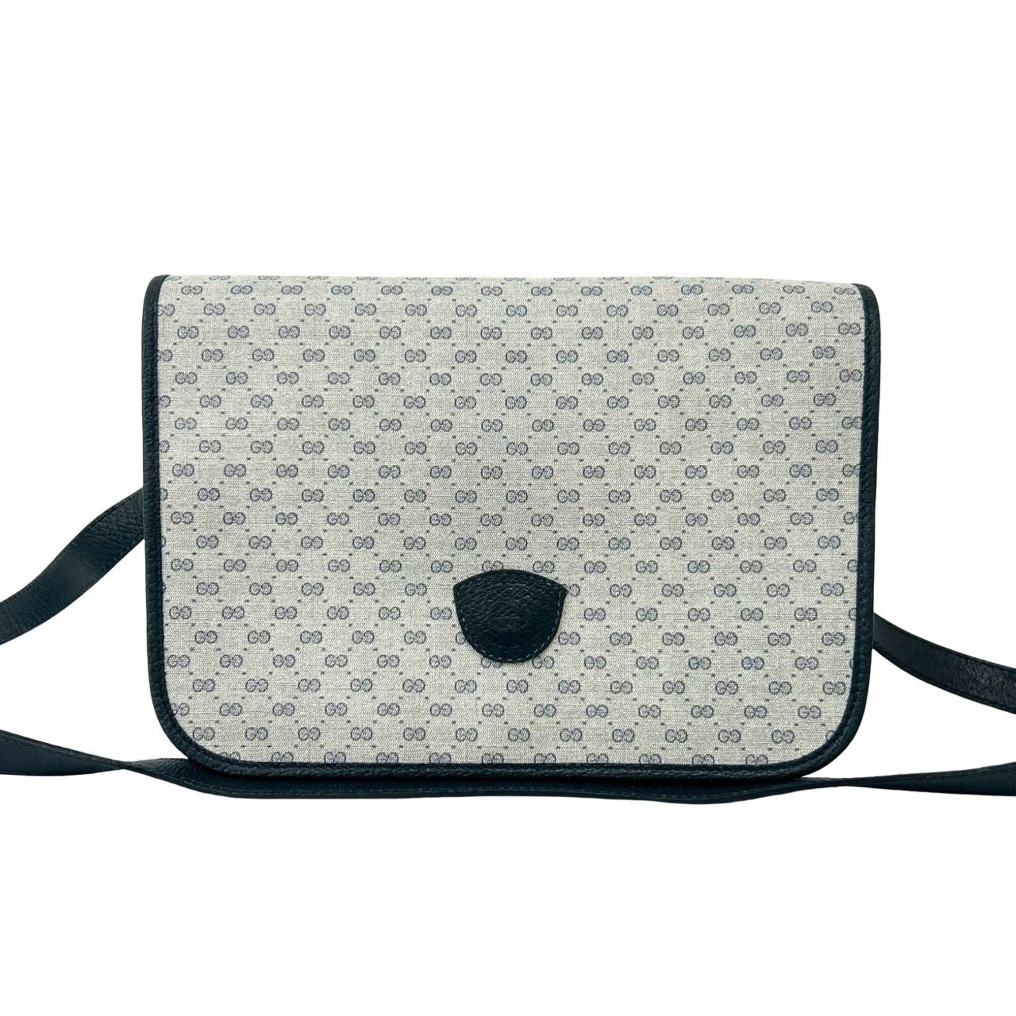 Gucci Navy Pvc Leather Pochette Shoulder Bag (Pre-Owned)