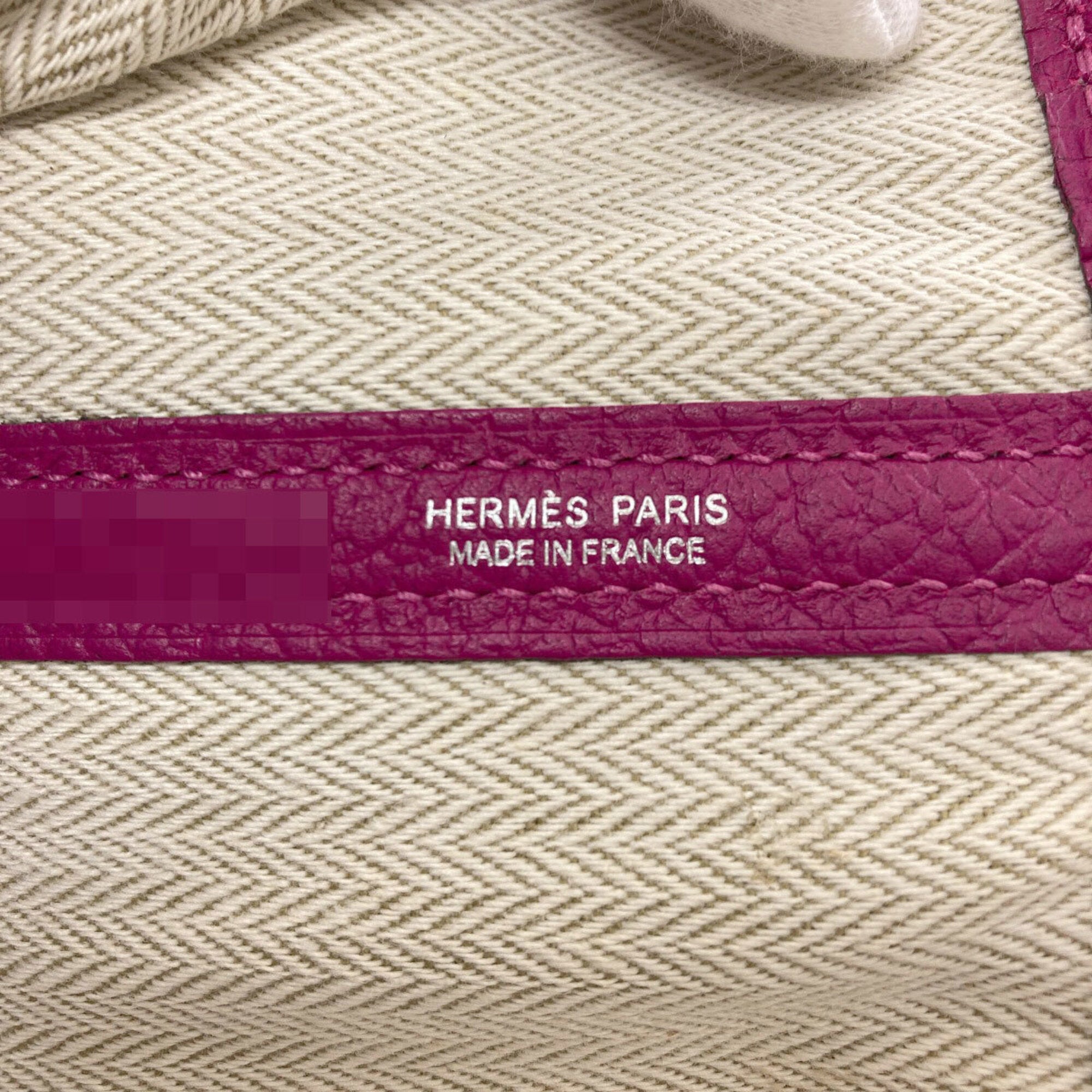 Hermes Pink Purple Negonda Leather Handbag (Pre-Owned)