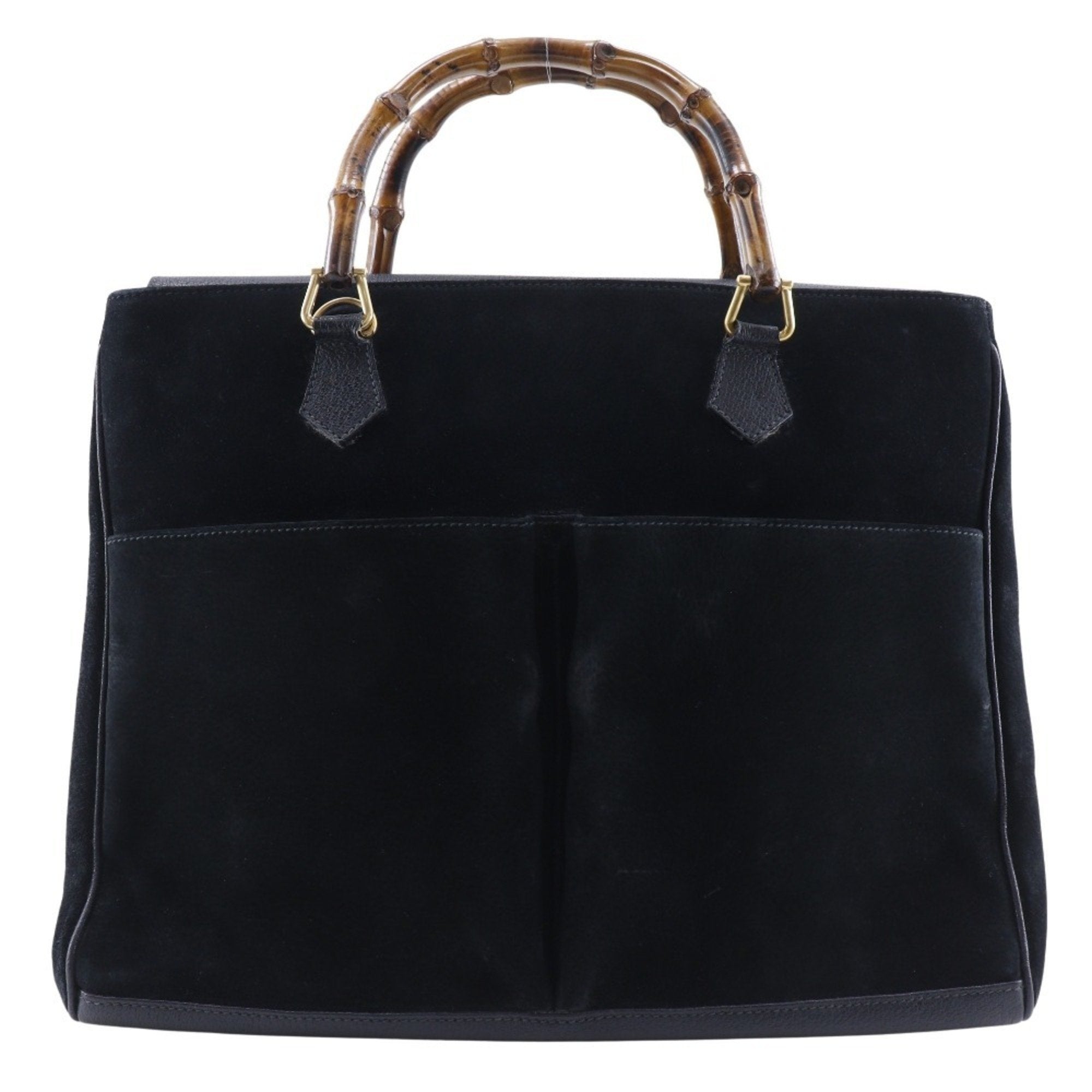Gucci Black Suede Tote Bag (Pre-Owned)