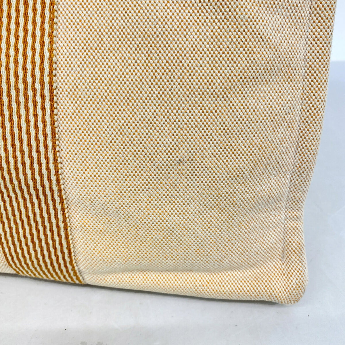 Hermes Orange Canvas Tote Bag (Pre-Owned)