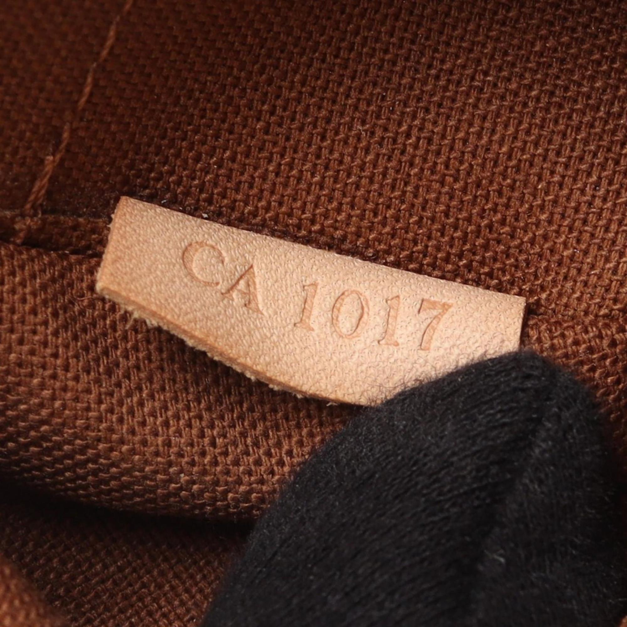 Louis Vuitton Brown Coated Canvas Leather Shoulder Bag (Pre-Owned)